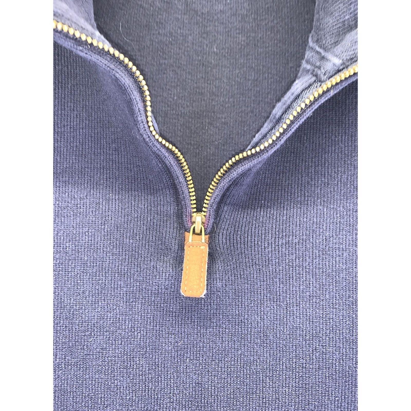 Polo Ralph Lauren Polo Ralph Lauren Mens Cotton Blue 1/4 Zip Knit Pullover Sweater M-6625 Size US M / EU 48-50 / 2 - 5 Thumbnail