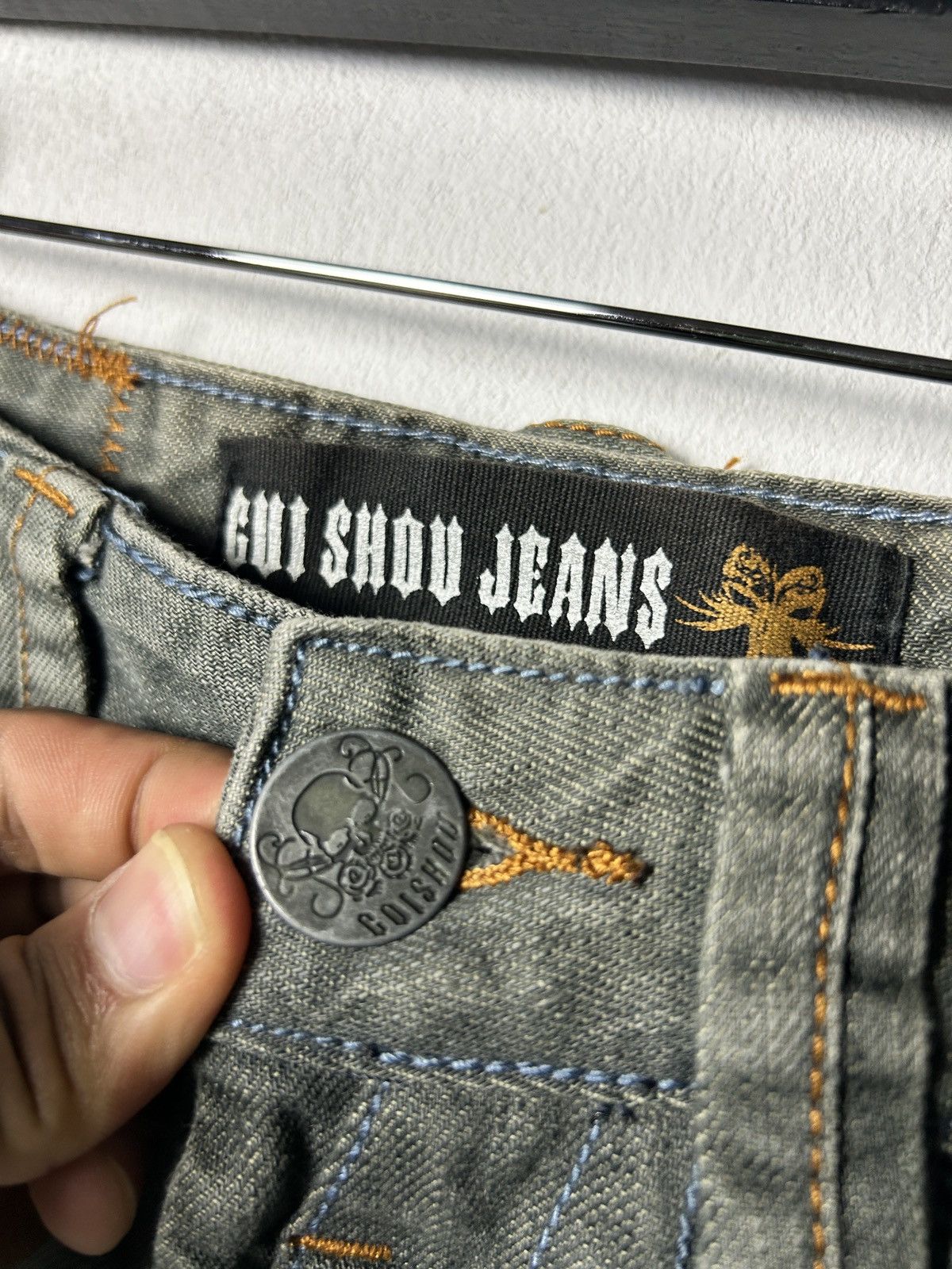 If Six Was Nine Japanese brand CUI SHOU punk grunge skull distressed jeans Size US 28 / EU 44 - 9 Thumbnail