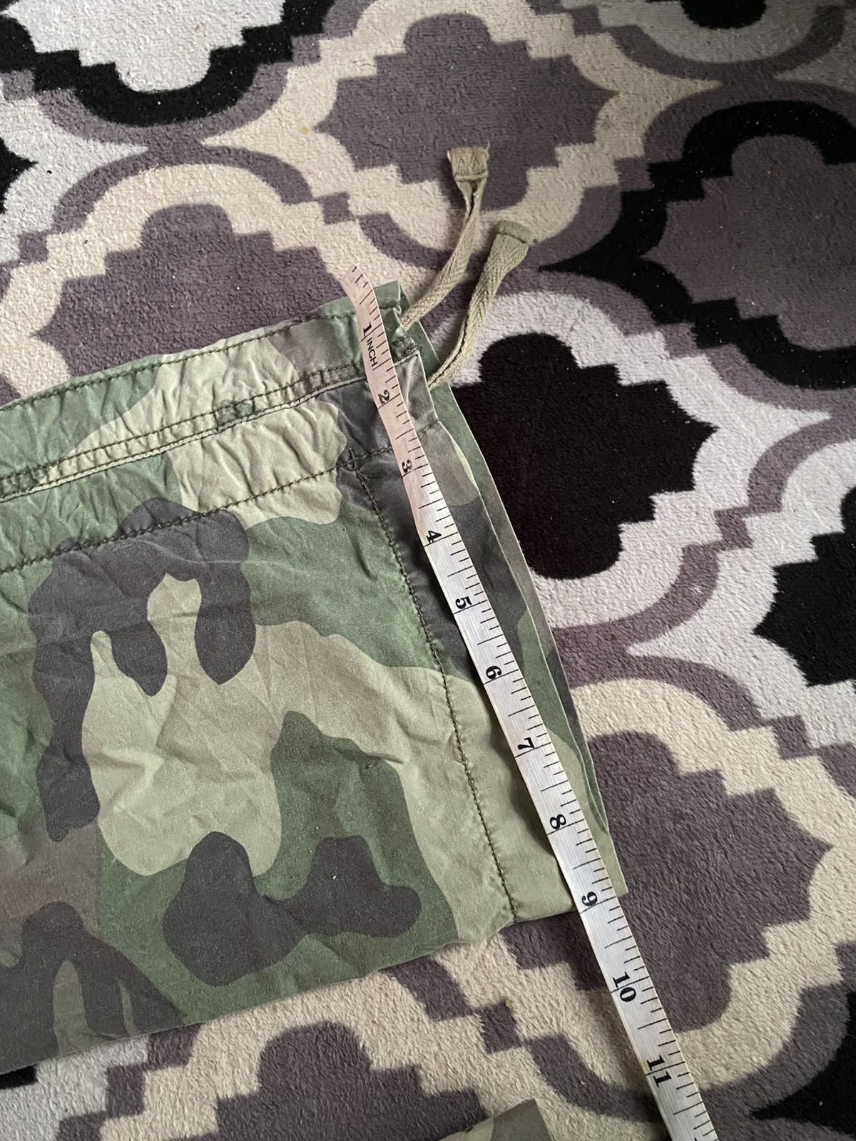 If Six Was Nine × Japanese Brand × Le Grande Bleu (L.G.B.) 2000s abercrombie & fitch flared camo pants goa style Size US 27 - 12 Thumbnail