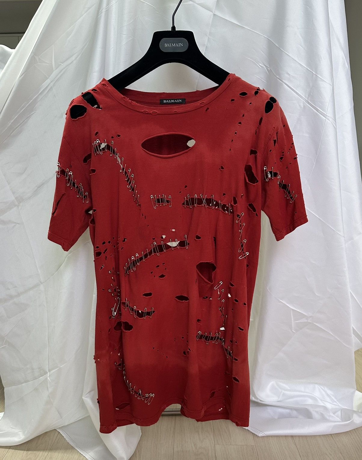 balmain SS11 チェック半袖シャツ　Decarnin サイズ38 balmain SS11 チェック半袖シャツ Decarnin サイズ38 Balmain