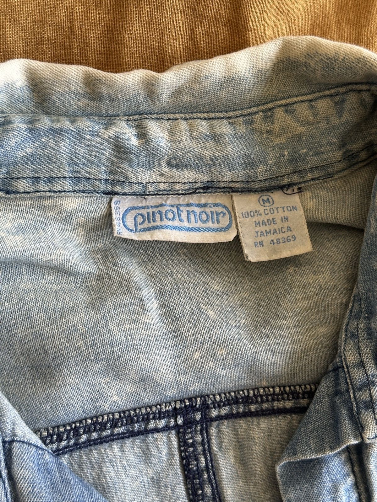 Other Vintage Acid Wash Denim Shirt Size M / US 6-8 / IT 42-44 - 5 Thumbnail