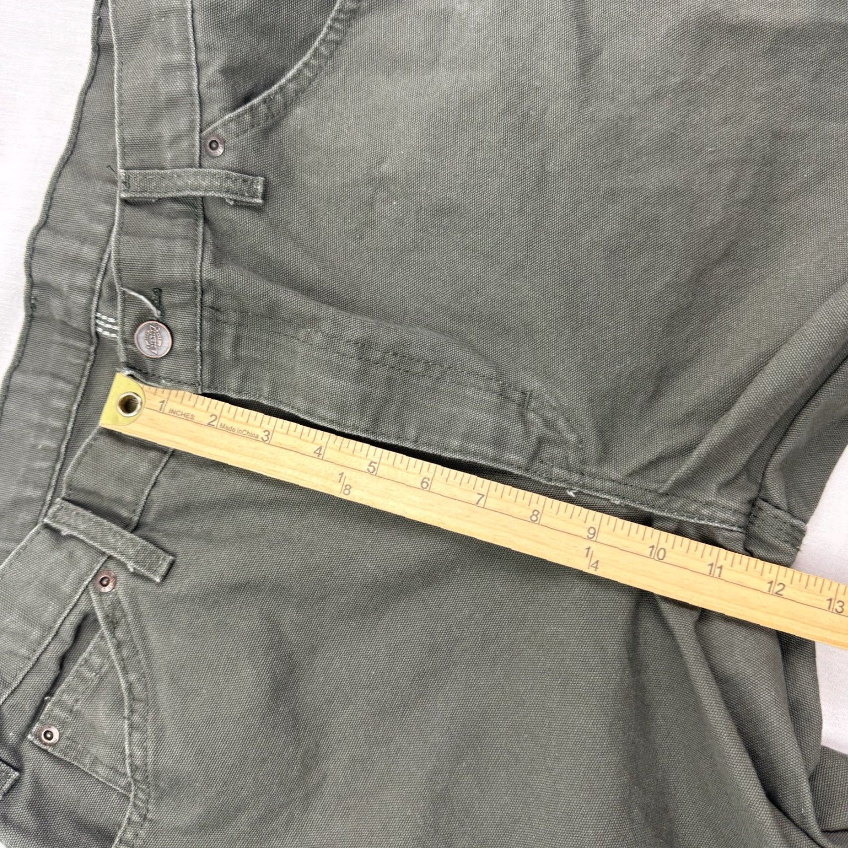 Dickies VINTAGE Dickies Carpenter Canvas Pants Men Green 36x32 Relaxed Grunge Y2K Workwear Casual Size US 36 / EU 52 - 6 Thumbnail