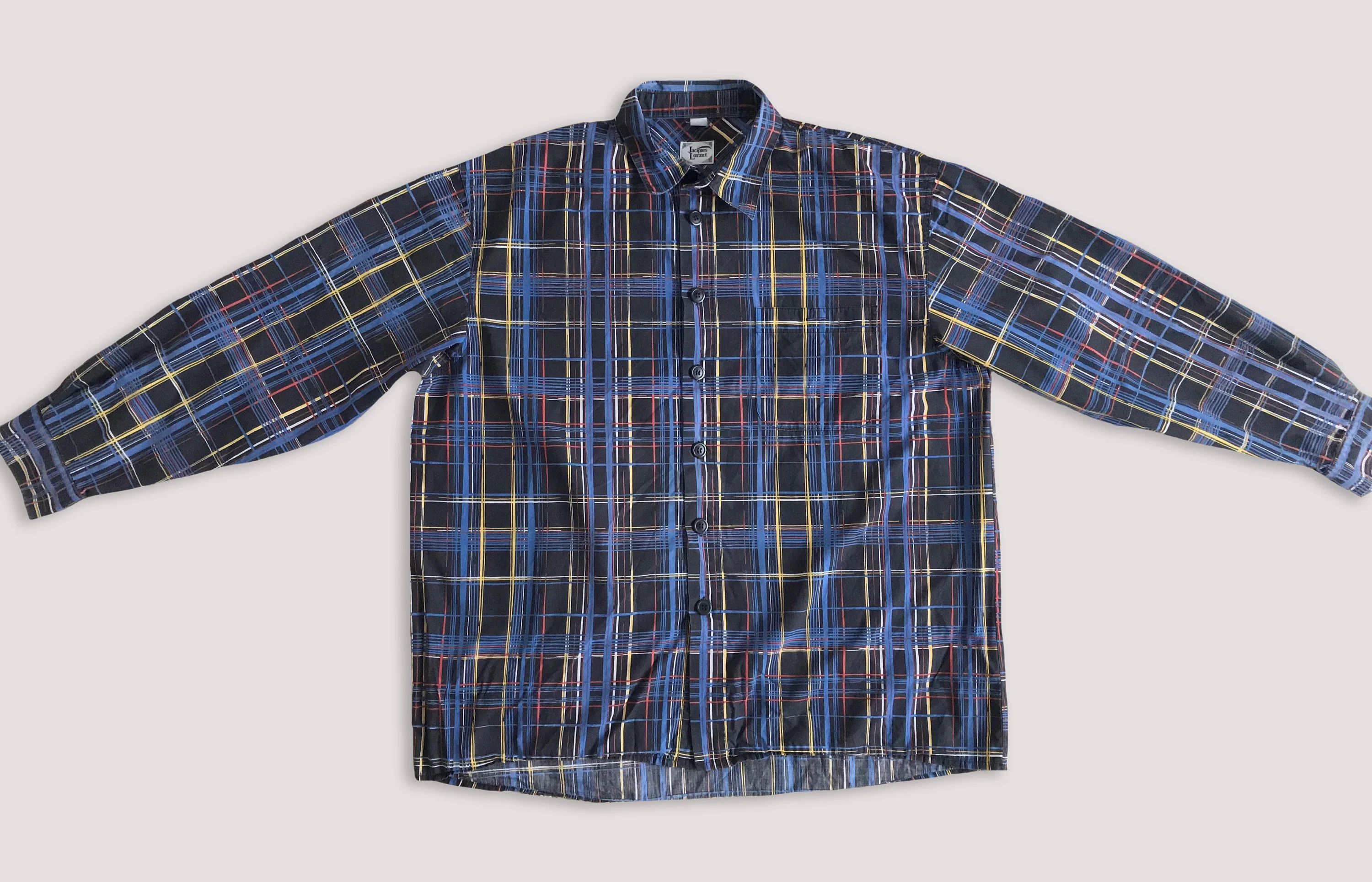 Vintage 90s JACQUES LORANT Button Up Shirt Long Sleeve Striped Size US XXL / EU 58 / 5 - 4 Thumbnail