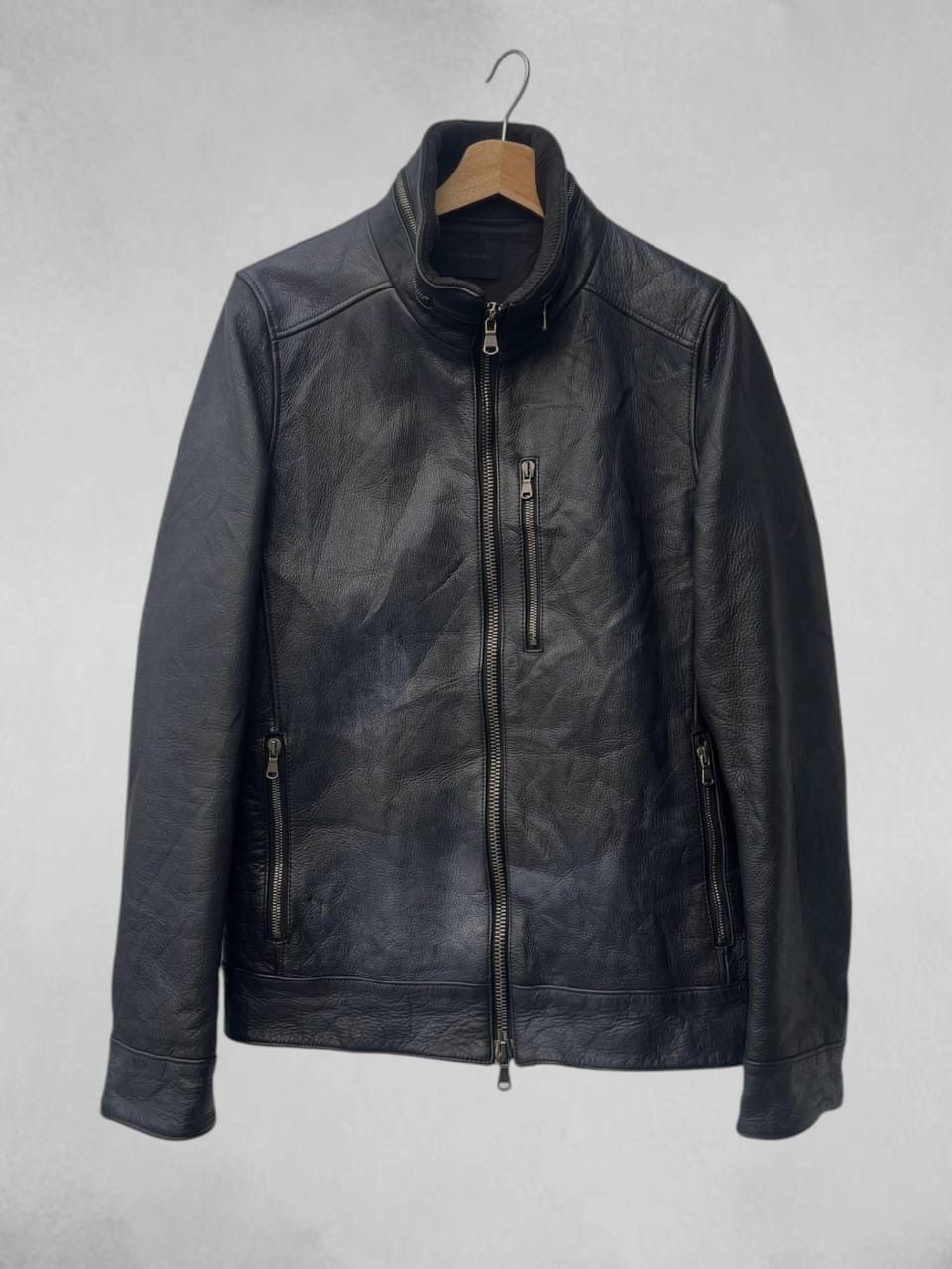 junhashimoto SS2020 junhashimoto Stretch Inner Riders Leather Jacket Size US L / EU 52-54 / 3 - 4 Thumbnail