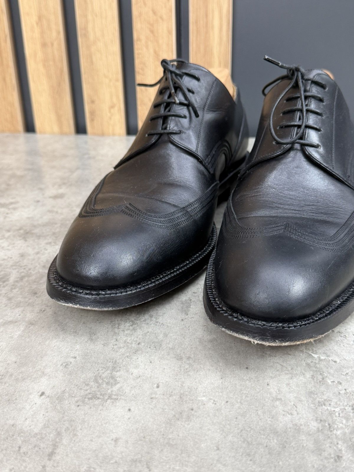 Bally Bally Scribe Black Leather Derby Shoes US 10 Size US 10 / EU 43 - 8 Thumbnail