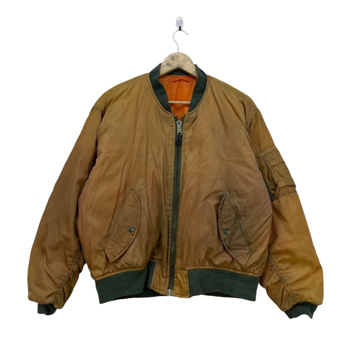 Vintage Phatom Military Bomber Flight Jacket Ma 1
