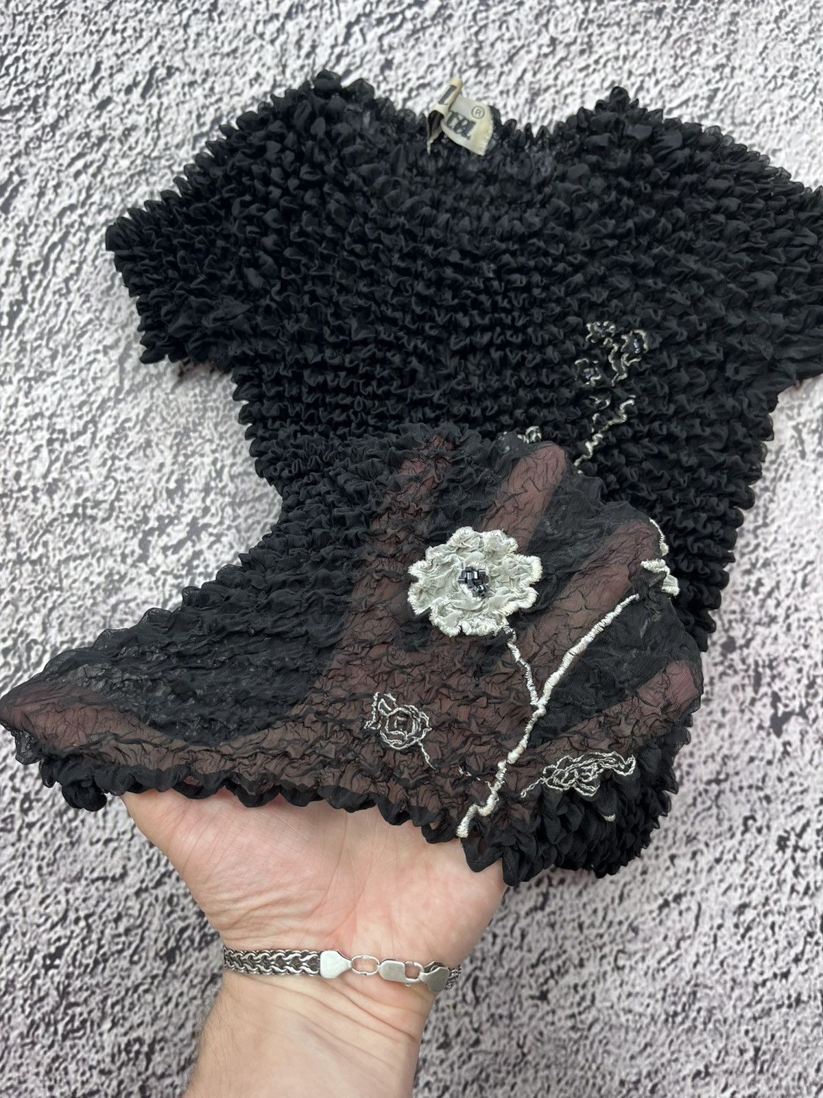 Japanese Brand SHIBORI SRIDER POPCORN FLORAL TOP DOUBLET STYLE Size ONE SIZE - 3 Thumbnail