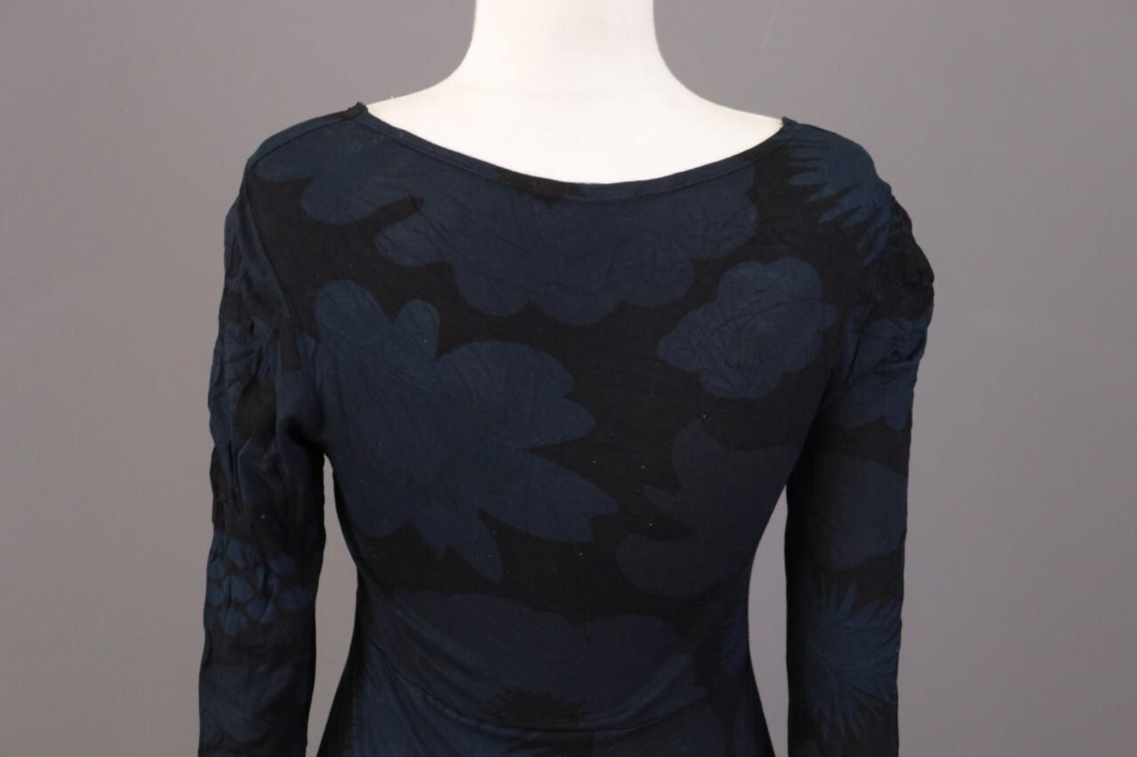 Marimekko Marimekko Blue Floral Bodycon A-Line Knee Dress Size S Size S / US 4 / IT 40 - 9 Thumbnail