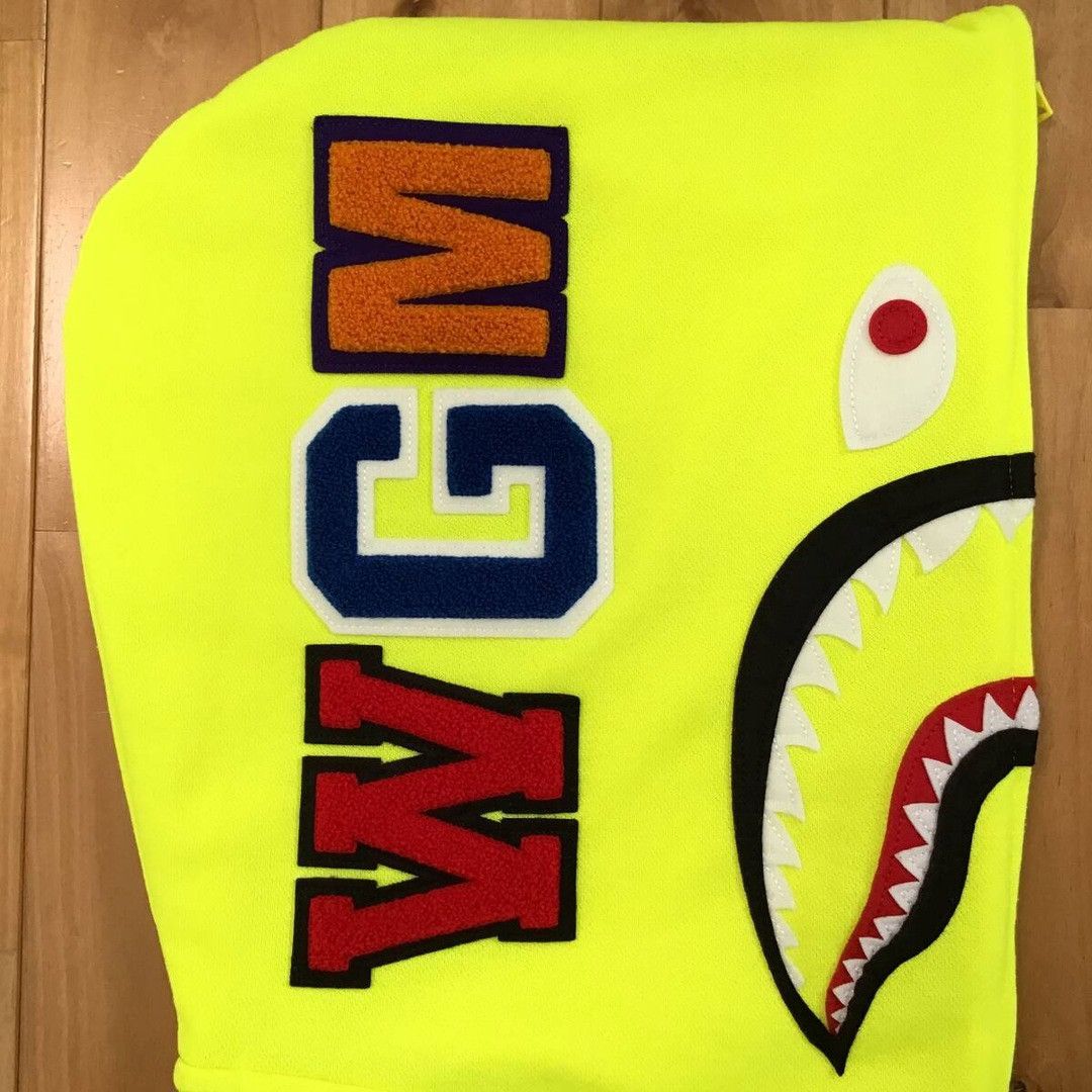 Bape BAPE Neon Shark Full Zip Hoodie a bathing ape Size US L / EU 52-54 / 3 - 5 Thumbnail