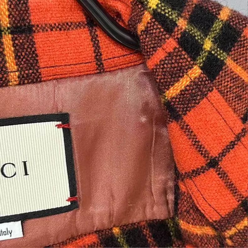 Gucci Gucci Logo plaid long coat 2506-Nextarrow Size US M / EU 48-50 / 2 - 5 Thumbnail