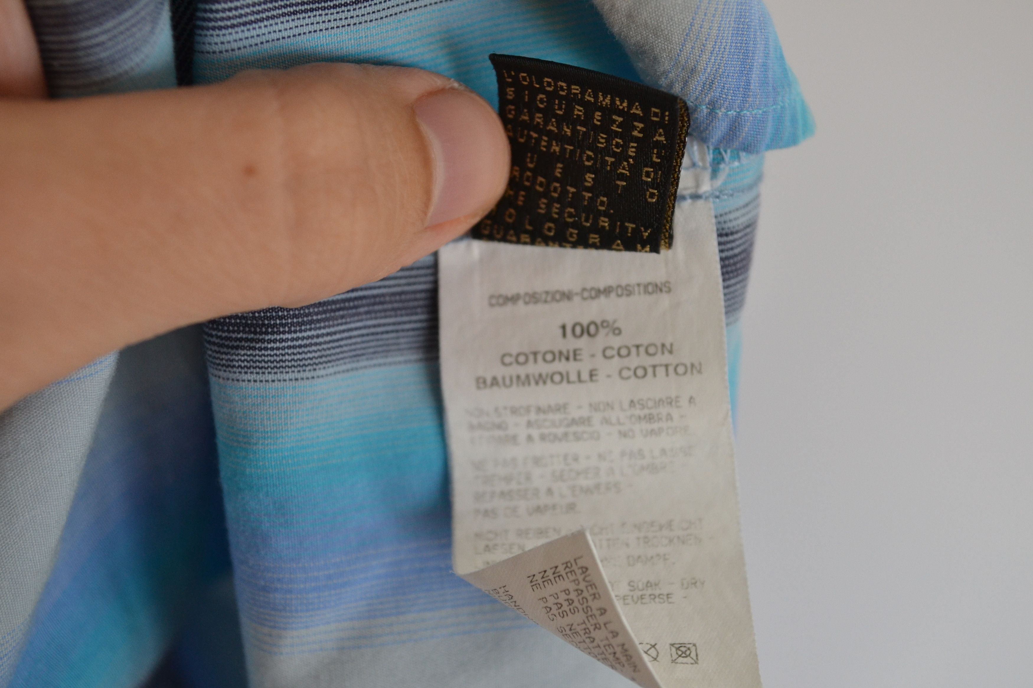 Roberto Cavalli Roberto Cavalli Shirt Button Up Long Sleeve Printed Blue Size US S / EU 44-46 / 1 - 7 Thumbnail