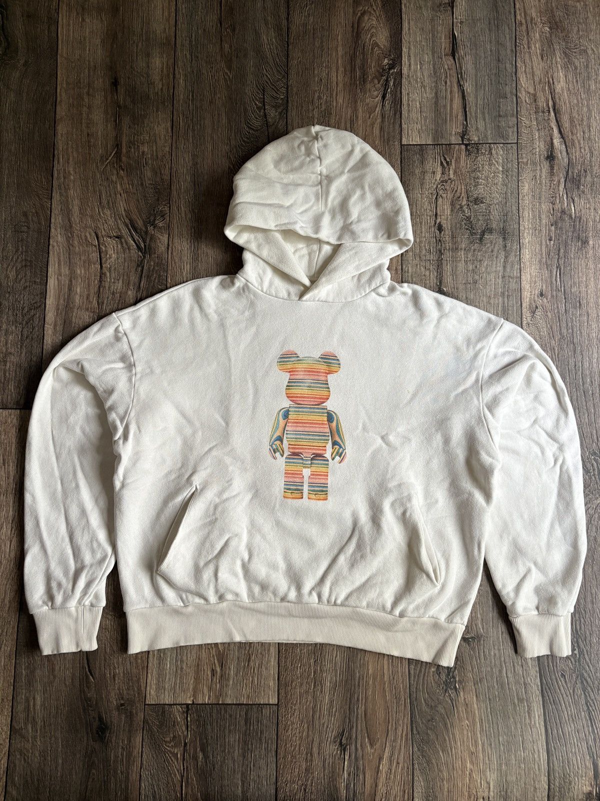 Pangaia Pangaia x Haroshi Bearbrick White Logo Recycled Hoodie Size US S / EU 44-46 / 1 - 1 Thumbnail