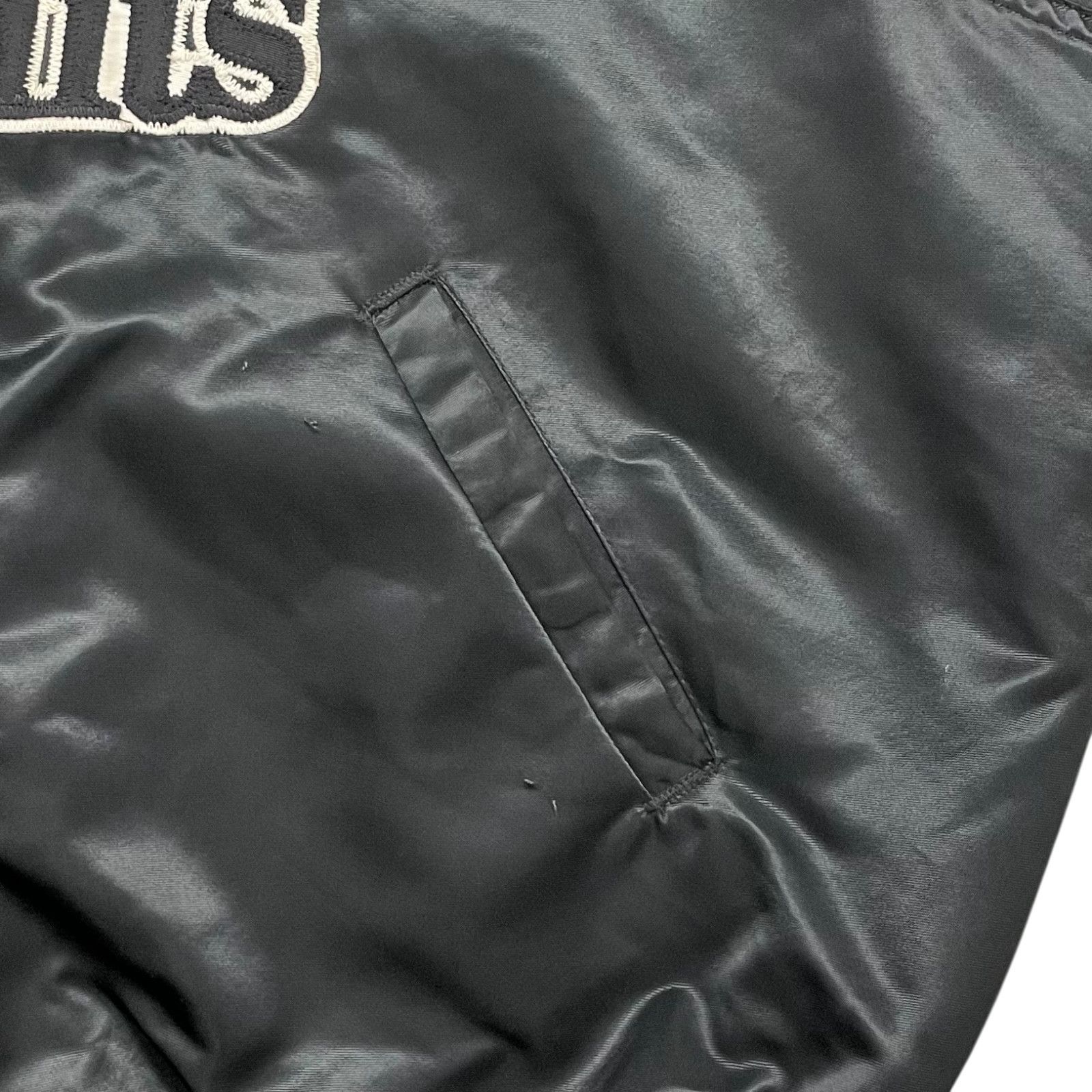 Vintage RARE 90s MILB QUAD CITIES RIVER BANDITS STARTER SATIN JACKET Size US XL / EU 56 / 4 - 7 Thumbnail