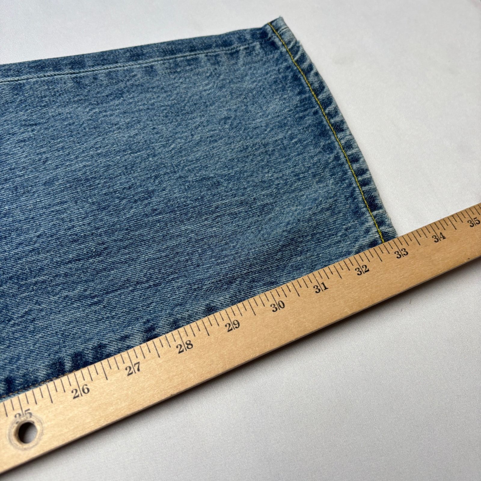Sid Mashburn $185 Sid Mashburn Light Wash Denim 40x32 Slim Straight Jeans Size US 40 / EU 56 - 9 Thumbnail