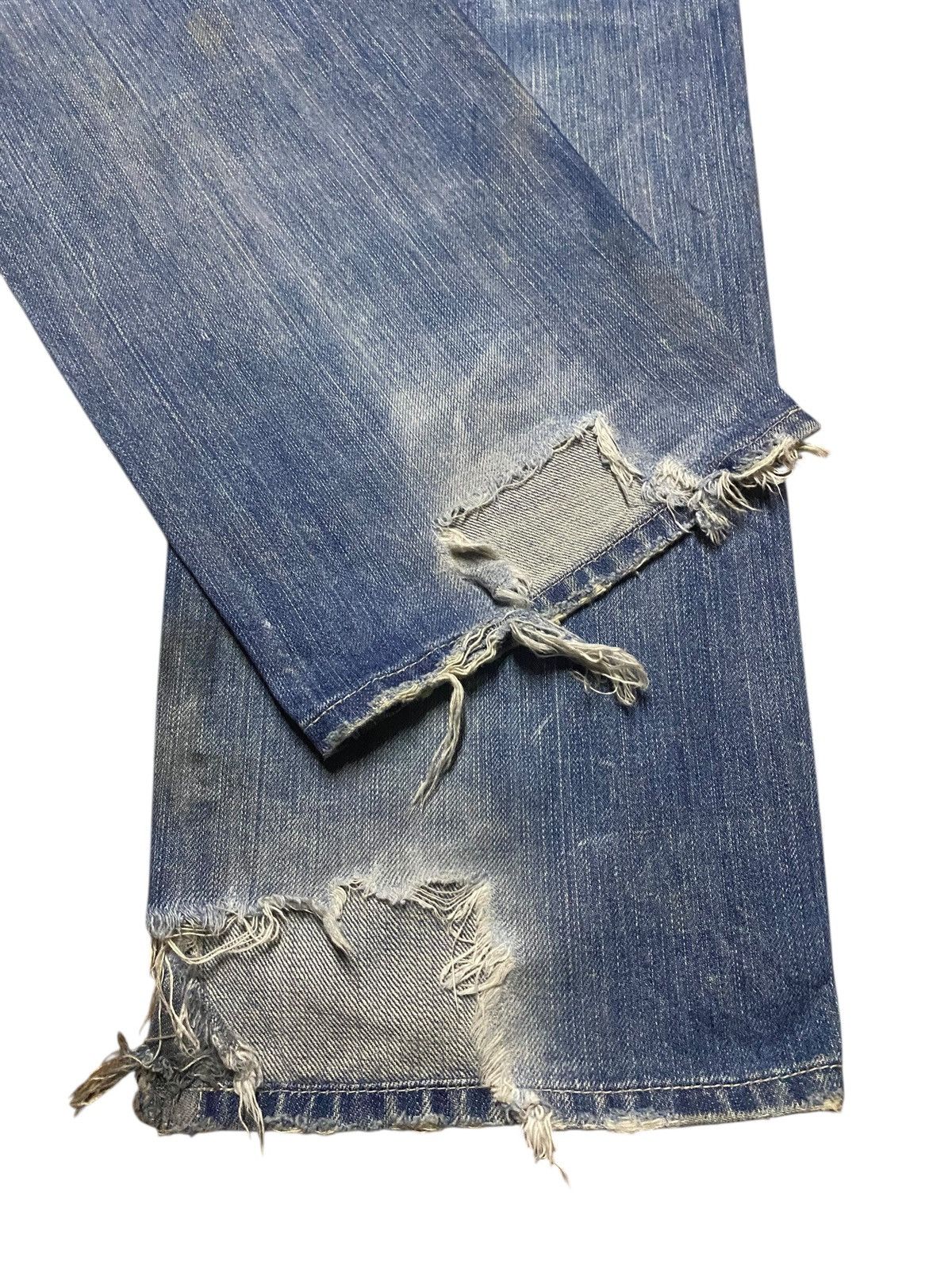 Junya Watanabe × Lacoste Vintage Lacoste Japan Faded Wash Distressed Baggy Jeans Size US 31 - 13 Thumbnail