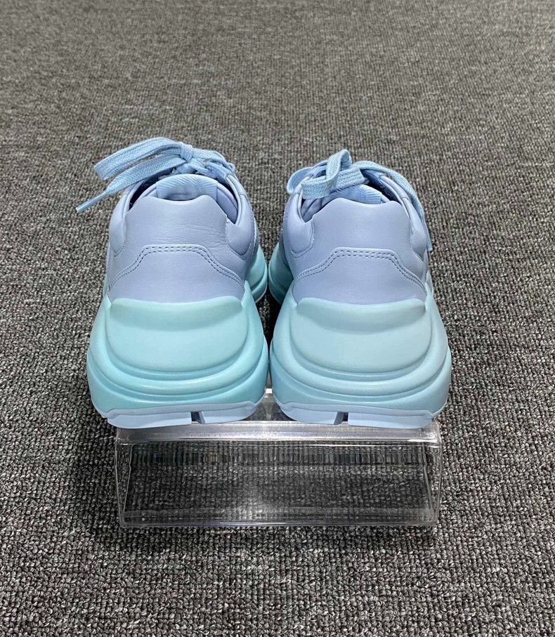 Gucci Light Blue Leather Dad Sneakers by Gucci-2506 Size US 9 / EU 42 - 5 Thumbnail