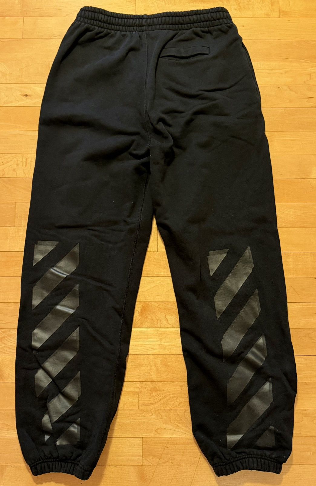 Off-White Off-White Black Logo Sweatpants Size US 32 / EU 48 - 4 Thumbnail