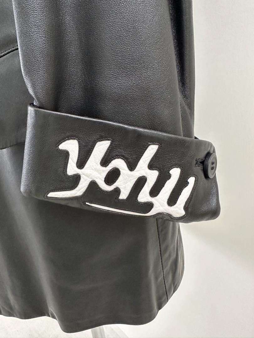 Yohji Yamamoto POUR HOMME 03aw Pimp era flower patched leather jacket Size US L / EU 52-54 / 3 - 5 Thumbnail