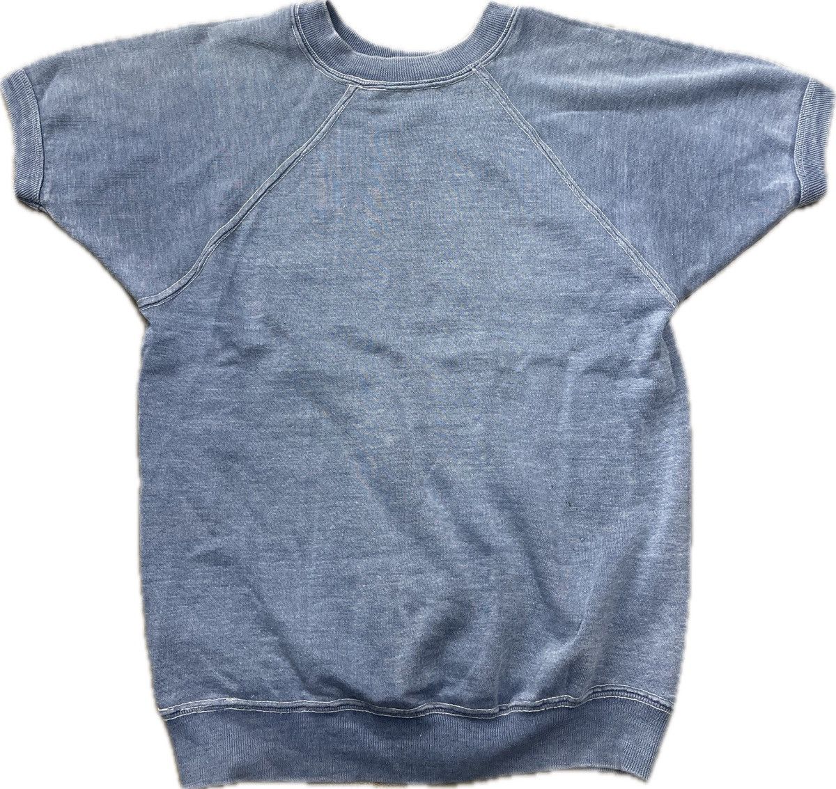 70’s Short Sleeve Sweatshirt Pale Blue