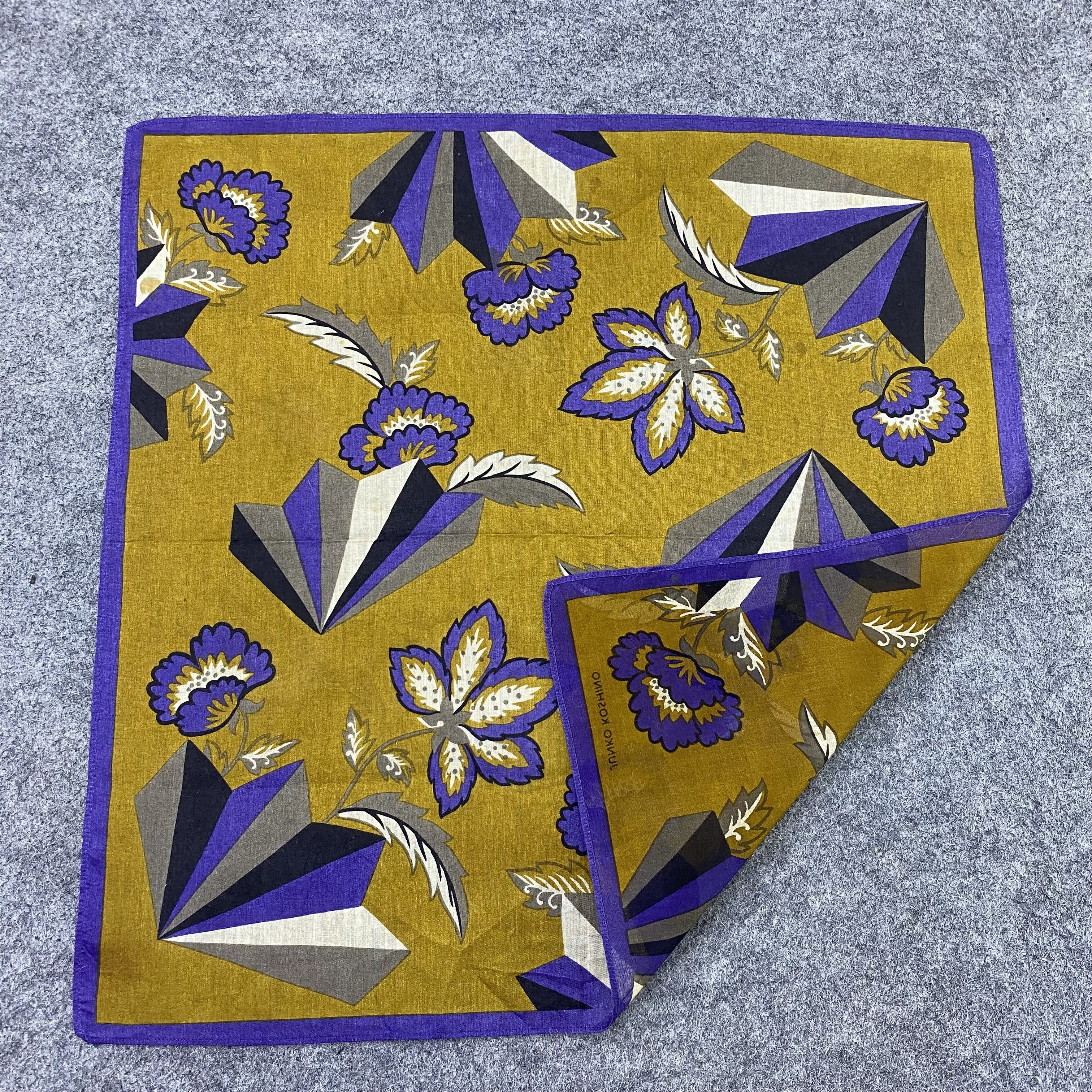 Japanese Brand Junko Koshino Handkerchief Neckerchief Bandana-B1562 Size ONE SIZE - 5 Thumbnail