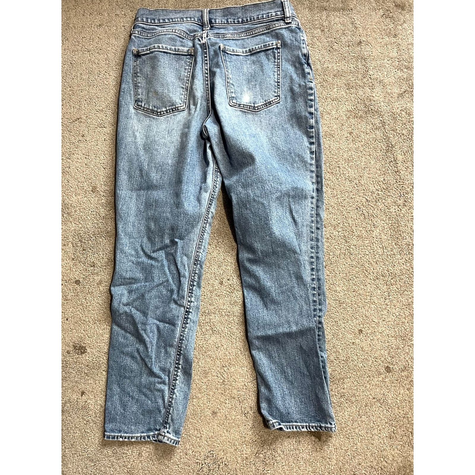 Old Navy Old Navy Jeans Distressed Boyfriend Mid-Rise Denim Blue 26in Inseam 5-Pocket Regular Size 2 Women’s Size 26" / US 2 / IT 38 - 3 Thumbnail