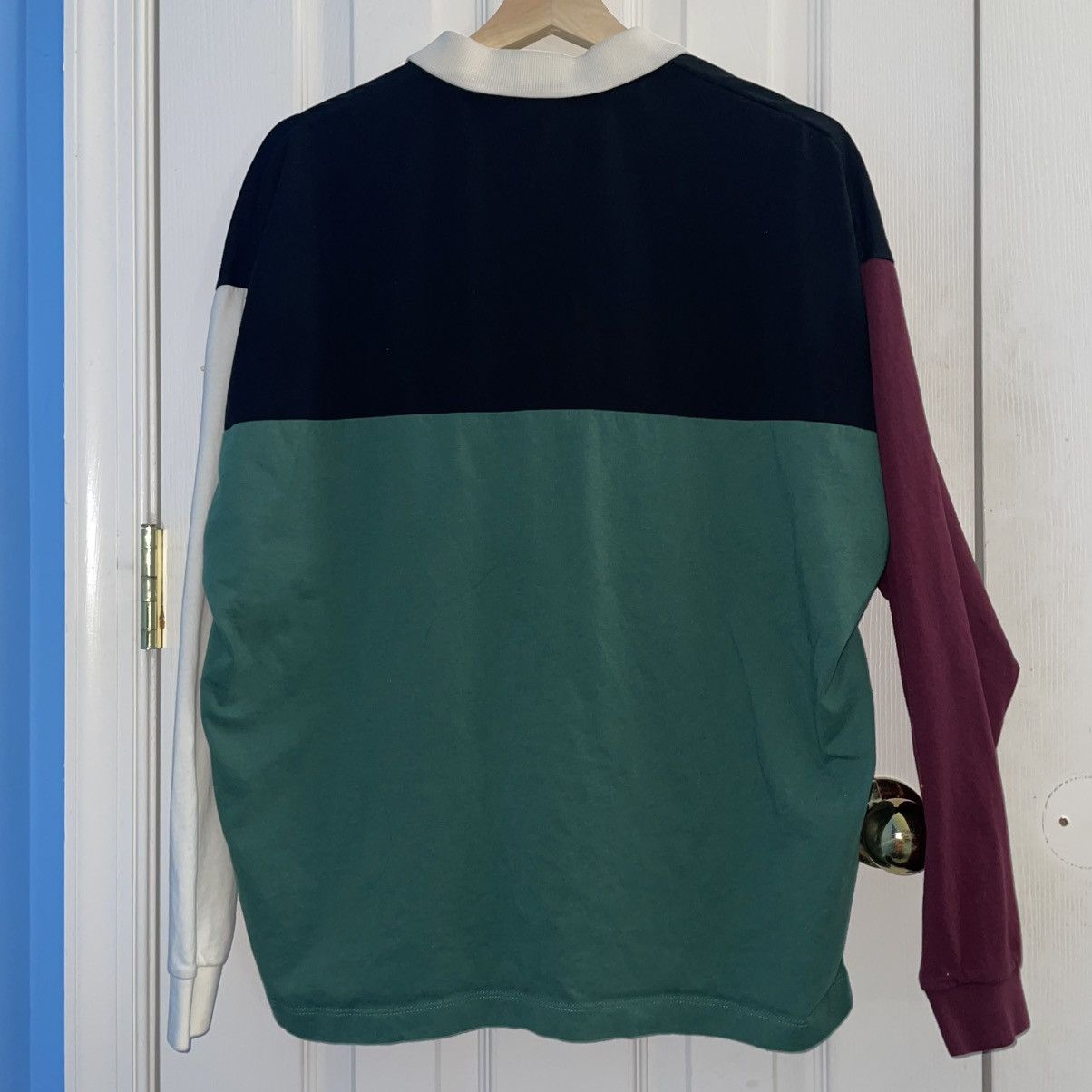 Asos ASOS Long Sleeve Color Block Polo – Size M Size US S / EU 44-46 / 1 - 4 Thumbnail