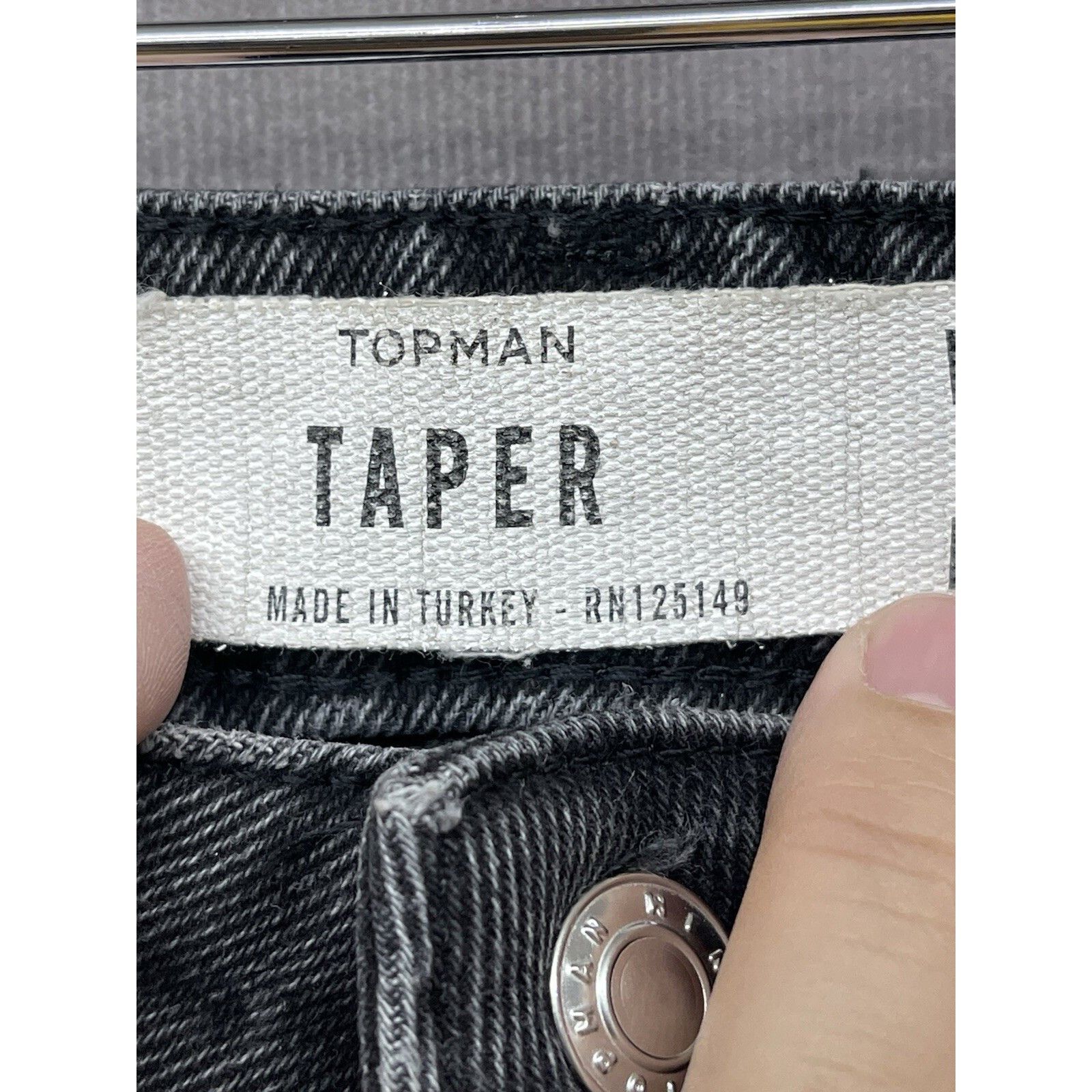 Topman Topman Jeans Mens 28x30 Slim Tapered Fit Faded Distressed Bl Size US 28 / EU 44 - 6 Thumbnail