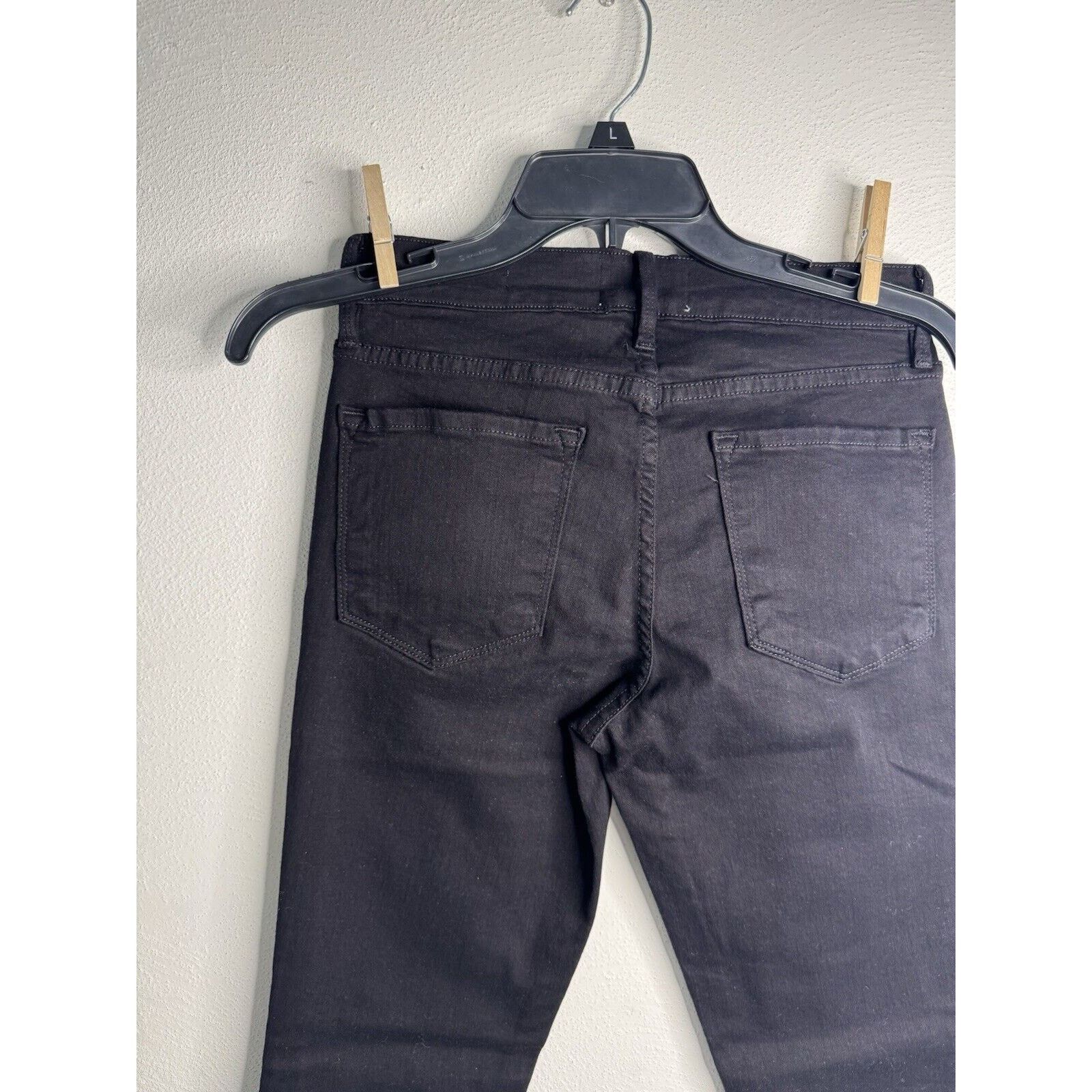 Frame Frame Le Skinny de Jeanne Black Skinny Jeans Size 27" / US 4 / IT 40 - 7 Thumbnail