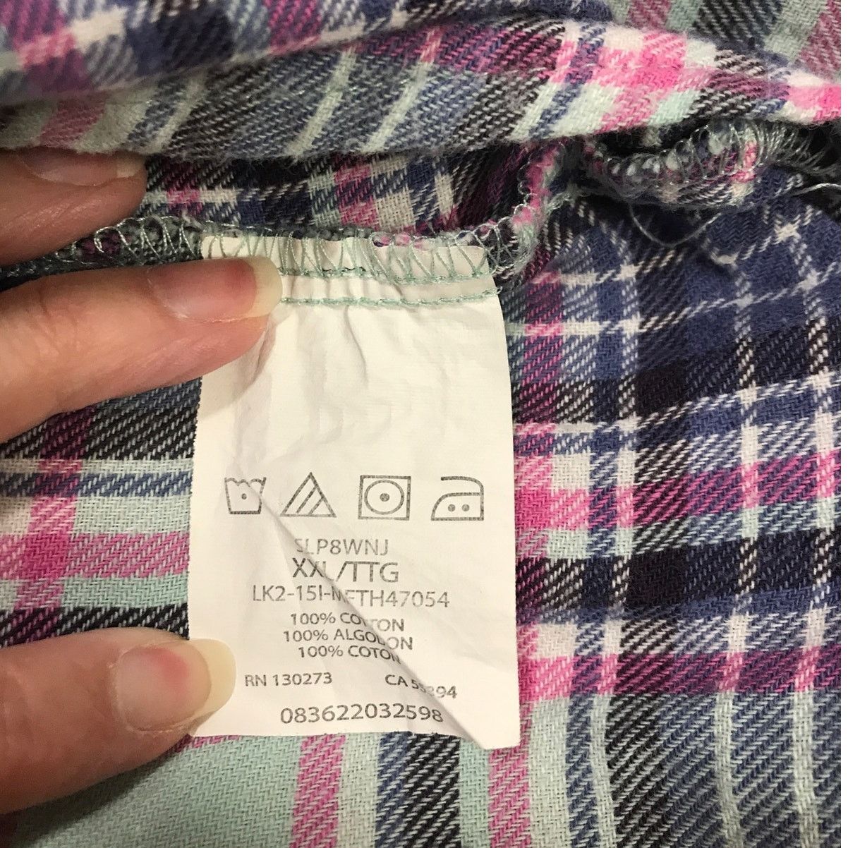 Lee Riders by Lee Plaid Collared Long Sleeve Flannel Top XXL Size XXL / US 16-18 / IT 52-54 - 4 Thumbnail