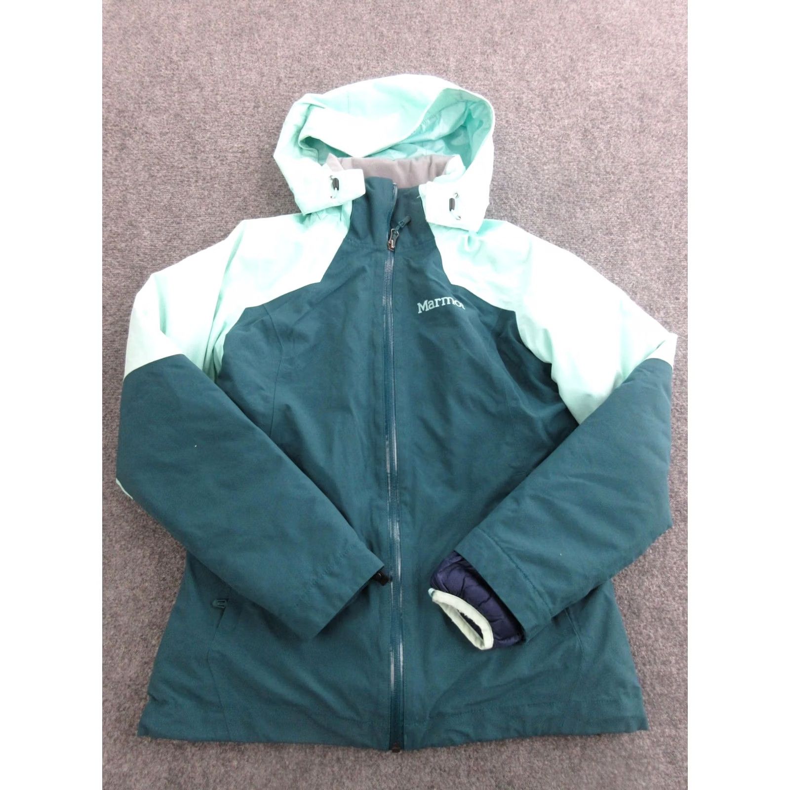 Marmot Marmot Jacket Womens XS Green 3-in-1 Hooded Insulated Ski Snowboard Winter Size XS / US 0-2 / IT 36-38 - 2 Thumbnail