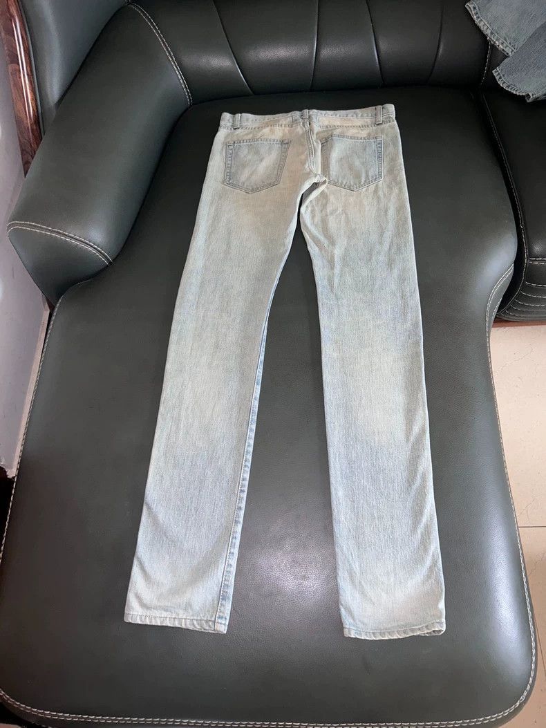 Hedi Slimane Saint Laurent Vintage Washed Slim Jeans Size US 30 / EU 46 - 2 Thumbnail