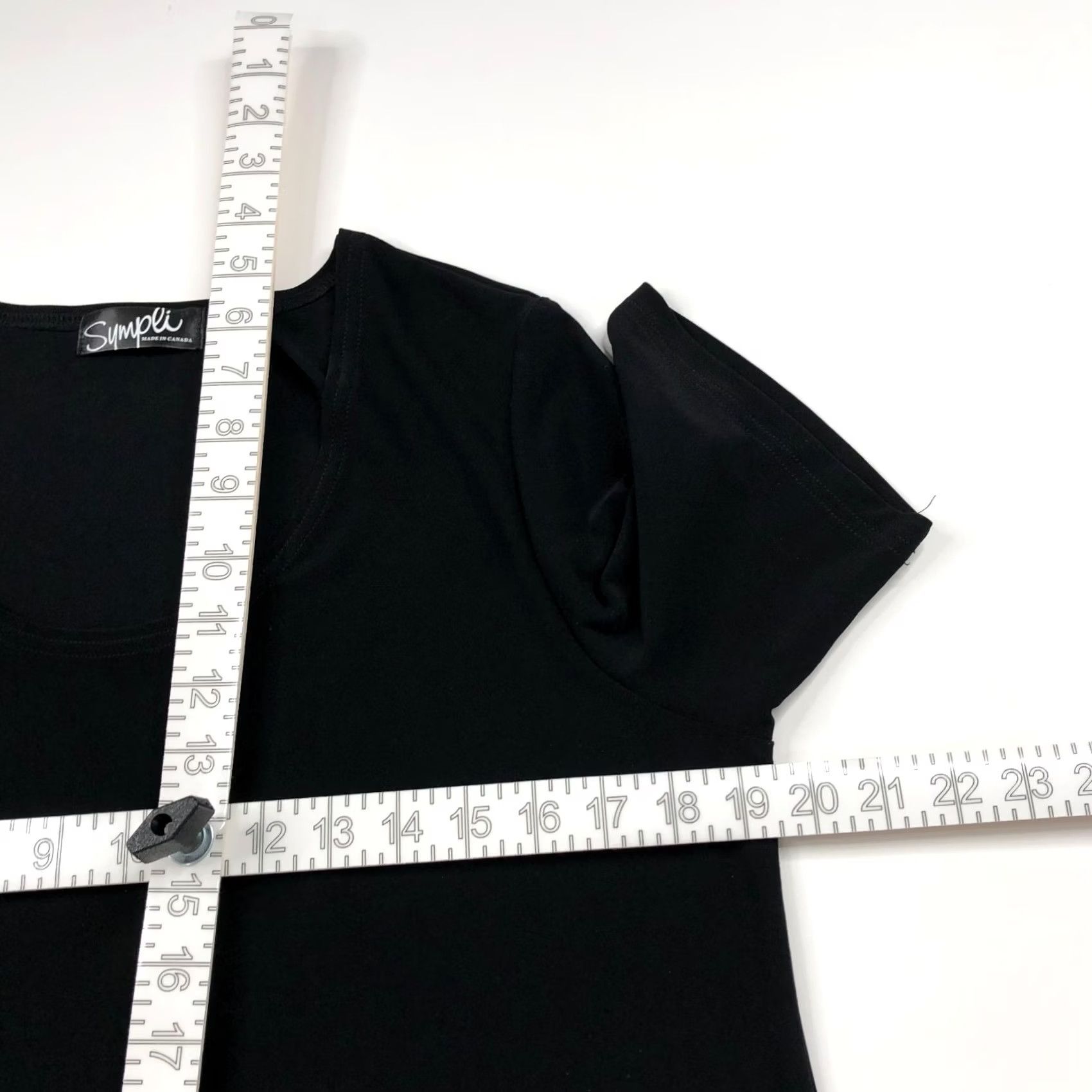 Vintage Sympli 14 Womens A-Line Pullover Top Shirt Blouse Tunic Black Shirt Sympli Women's Blouse Tunic Black Size XL / US 12-14 / IT 48-50 - 6 Thumbnail