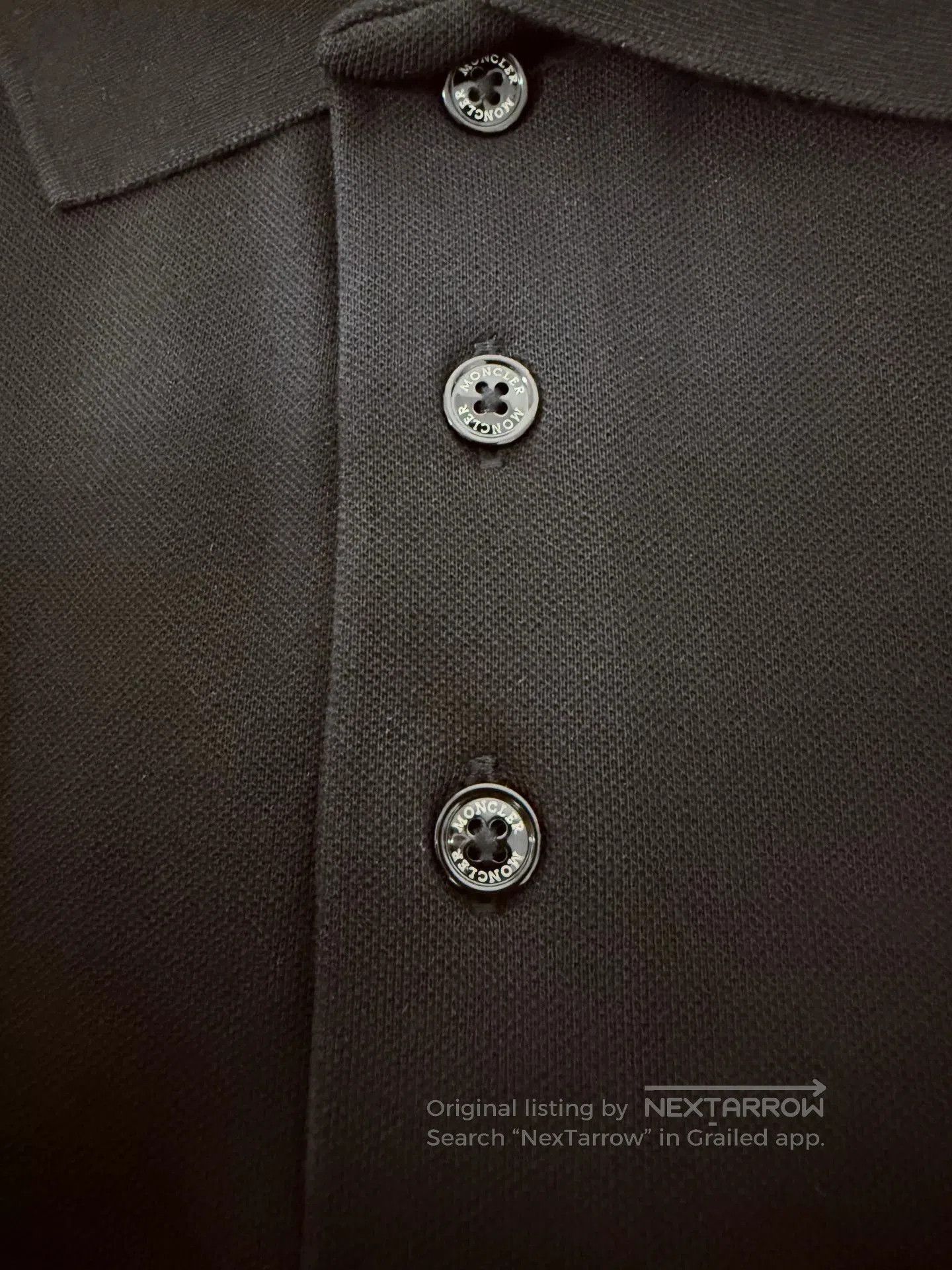 Moncler Moncler Black Short-Sleeve Polo Shirt. Size US M / EU 48-50 / 2 - 4 Thumbnail
