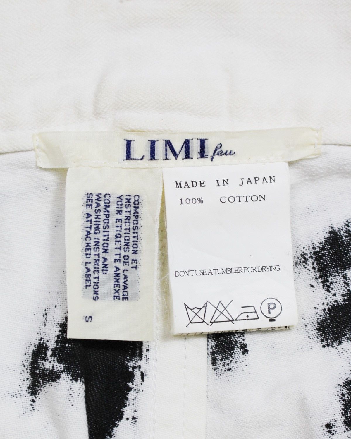 Yohji Yamamoto SS2002 LIMI FEU DESIGNED BY LIMI YAMAMOTO WRINKLE PRINT Size US 30 / EU 46 - 5 Thumbnail