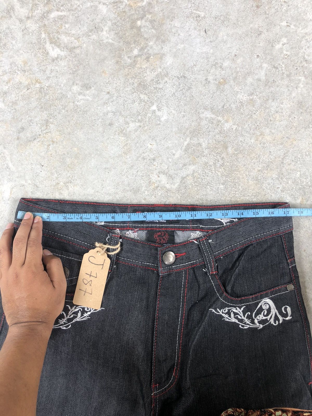 Dogtown Dogtown Embroidered Jeans Baggy Jeans Hip Hop Size US 34 / EU 50 - 17 Thumbnail