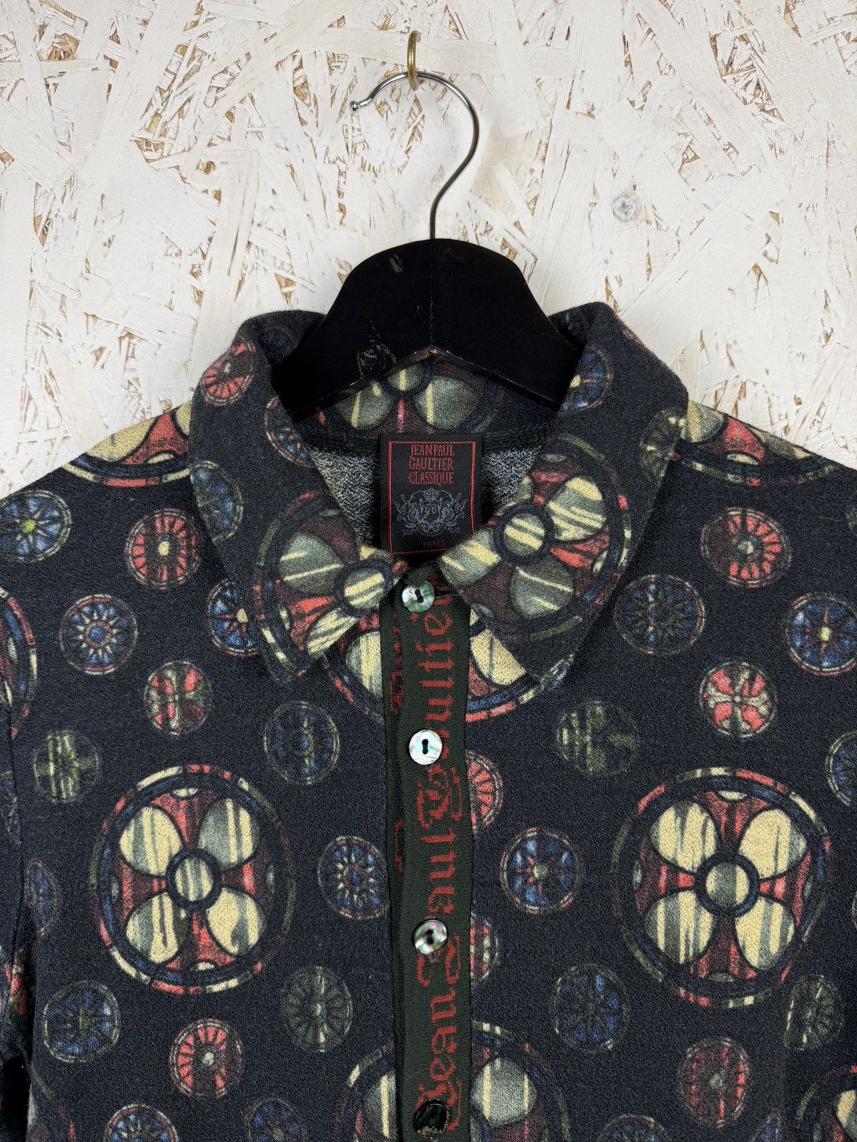 Jean Paul Gaultier Jean Paul Gaultier AW98 Catherdral Stained Glass Mesh Shirt Size M / US 6-8 / IT 42-44 - 2 Thumbnail