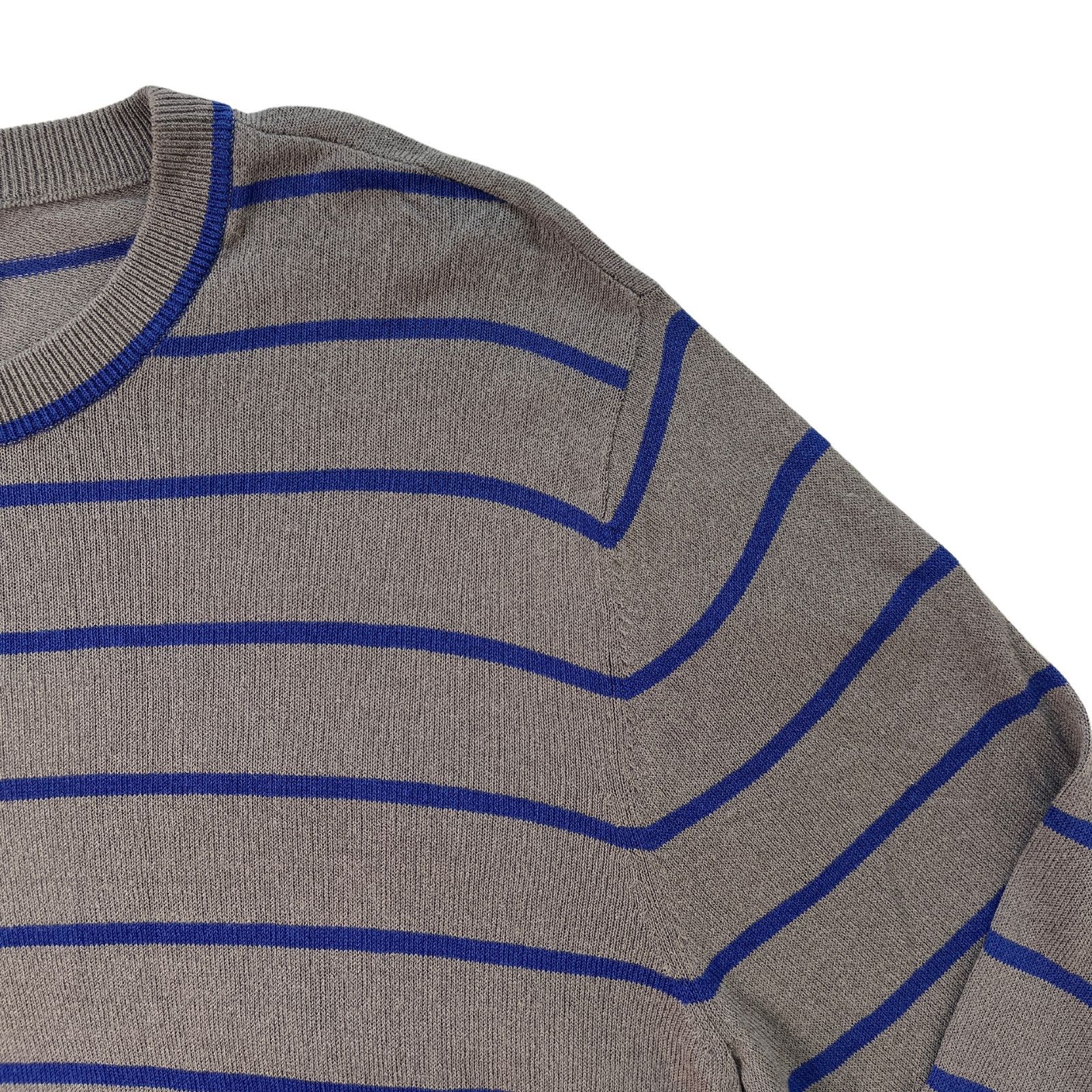 Giorgio Armani SKU2-3 GIORGIO ARMANI Men's Sweater Striped Grey/Blue Small Size US S / EU 44-46 / 1 - 3 Thumbnail