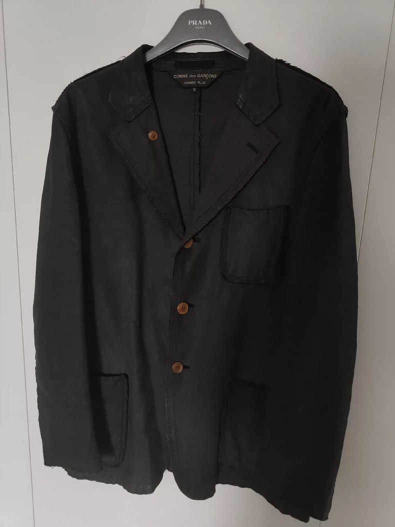 Comme des Garcons Comme des Garcons Cow leather torn coat Size US M / EU 48-50 / 2 - 1 Thumbnail