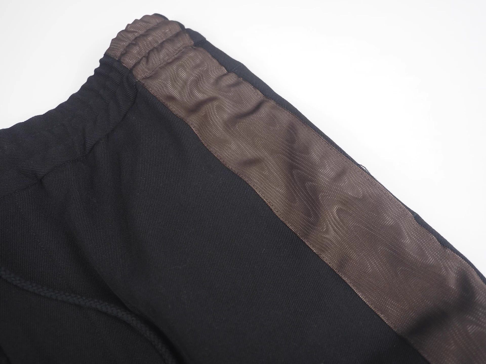 Song For The Mute Song for the Mute FW21 Side Tape Track Pants Black Wool 46 Size US 28 / EU 44 - 4 Thumbnail