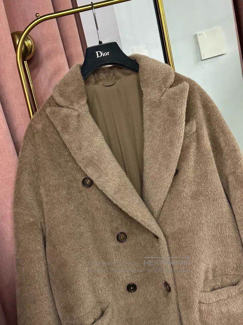 Brunello Cucinelli Brunello Cucinelli Brown Alpaca Tweed Coat Jacket Size XS / US 0-2 / IT 36-38 - 2 Thumbnail
