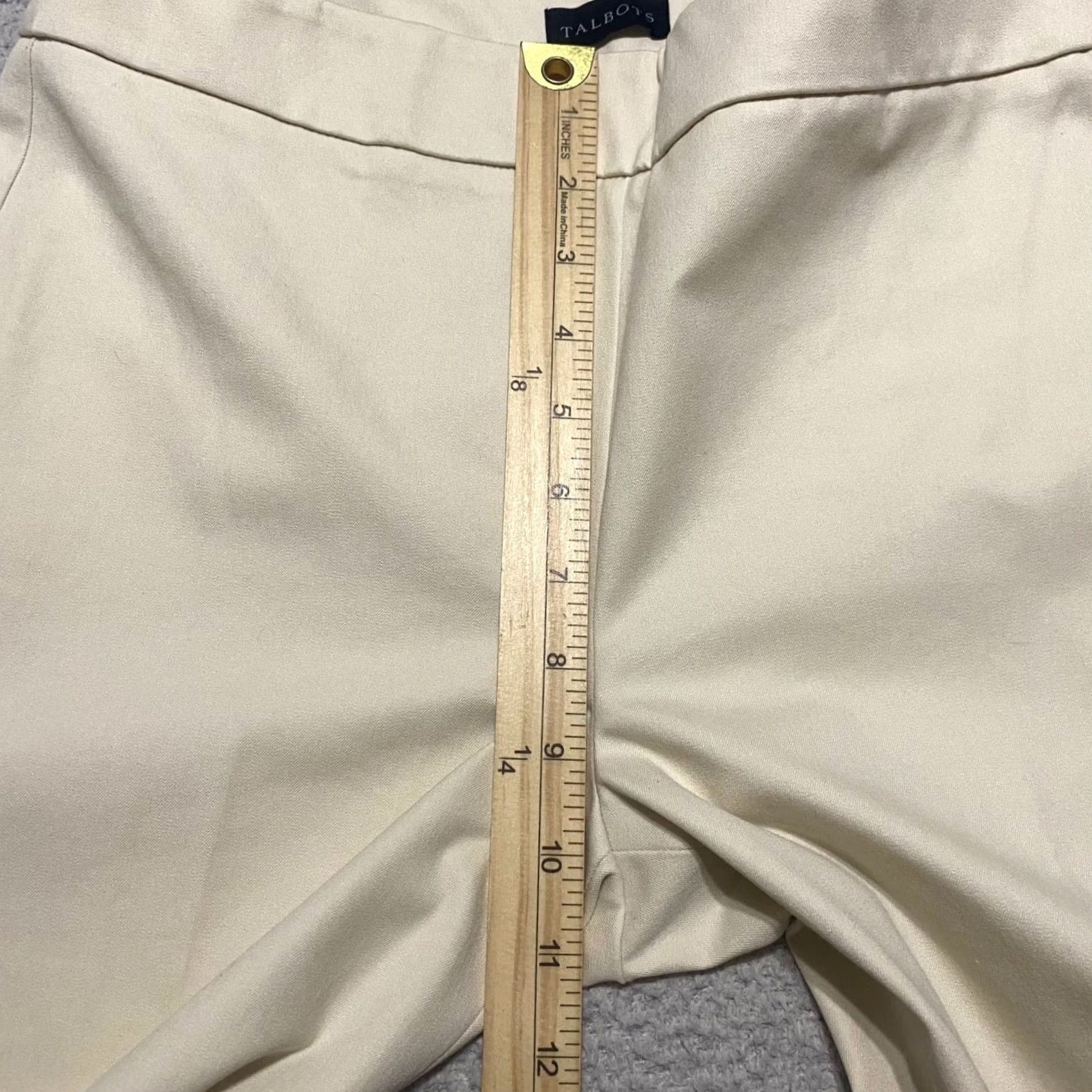 Talbots Talbots Pants Beige Straight Leg 6P Petites Woman Adult Regular Ankle Mul Si— Size 30" / US 8 / IT 44 - 7 Thumbnail