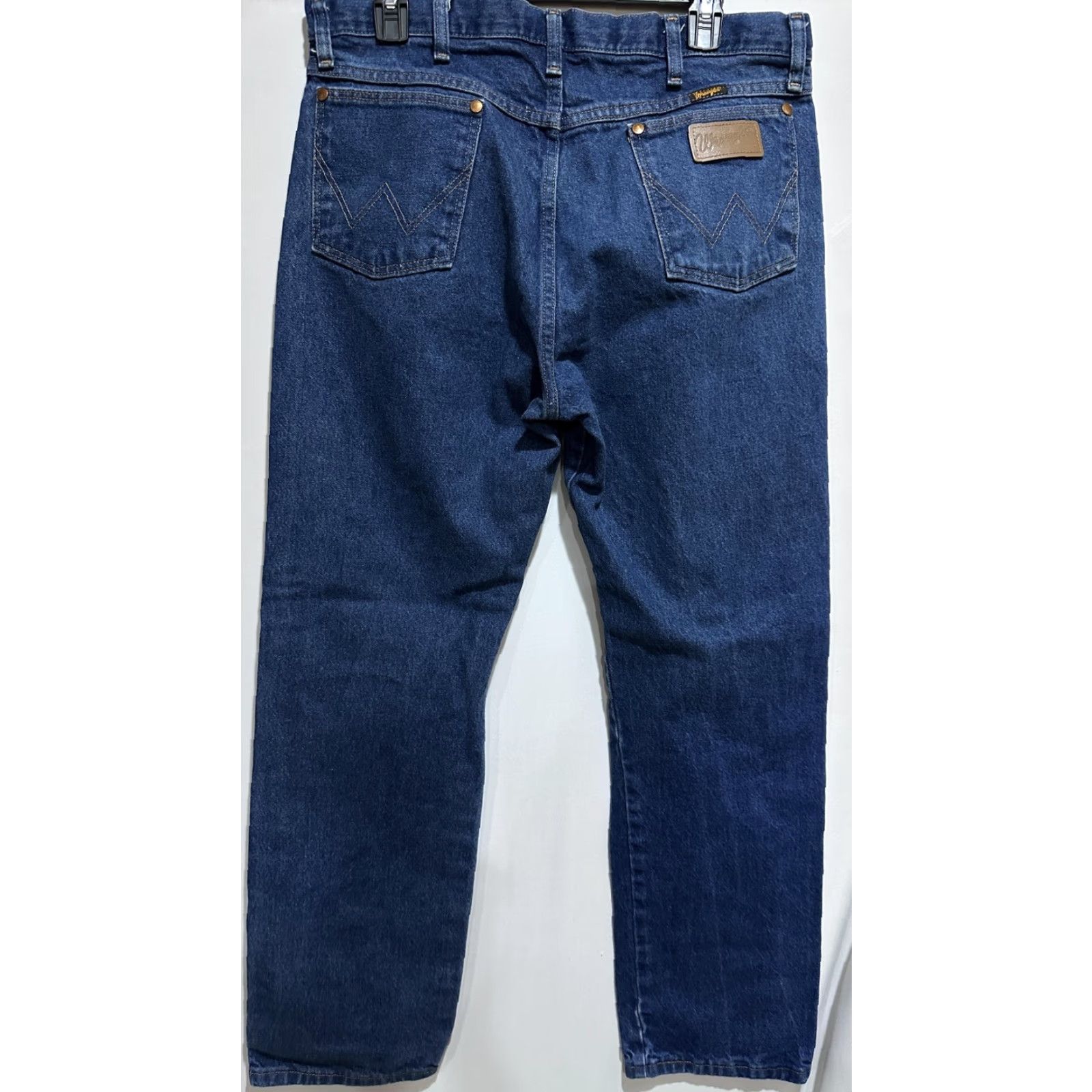 Wrangler VINTAGE Wrangler Cowboy Cut Jeans Men 34x32 Dark Blue Denim Straight 13MWZPW Cowboy Western Rodeo Vintage Men Jeans Size US 34 / EU 50 - 2 Thumbnail