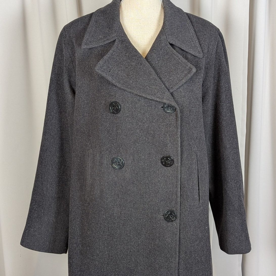 Other J. Percy Double Breasted Peacoat Gray Size 10 Size L / US 10 / IT 46 - 16 Thumbnail