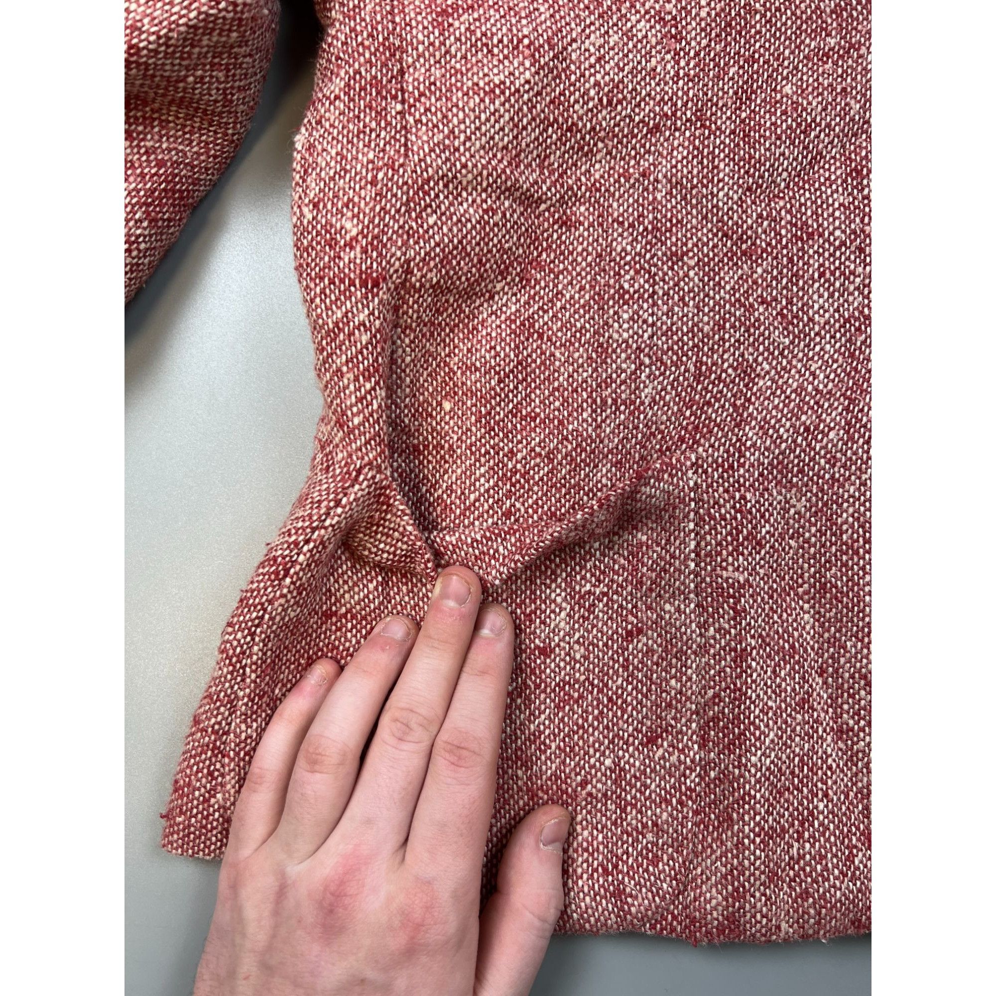 Isaia Napolii Isaia Napolii Hemp Wool Tweed Blend Blazer (Y0710) Size L / US 10 / IT 46 - 5 Thumbnail