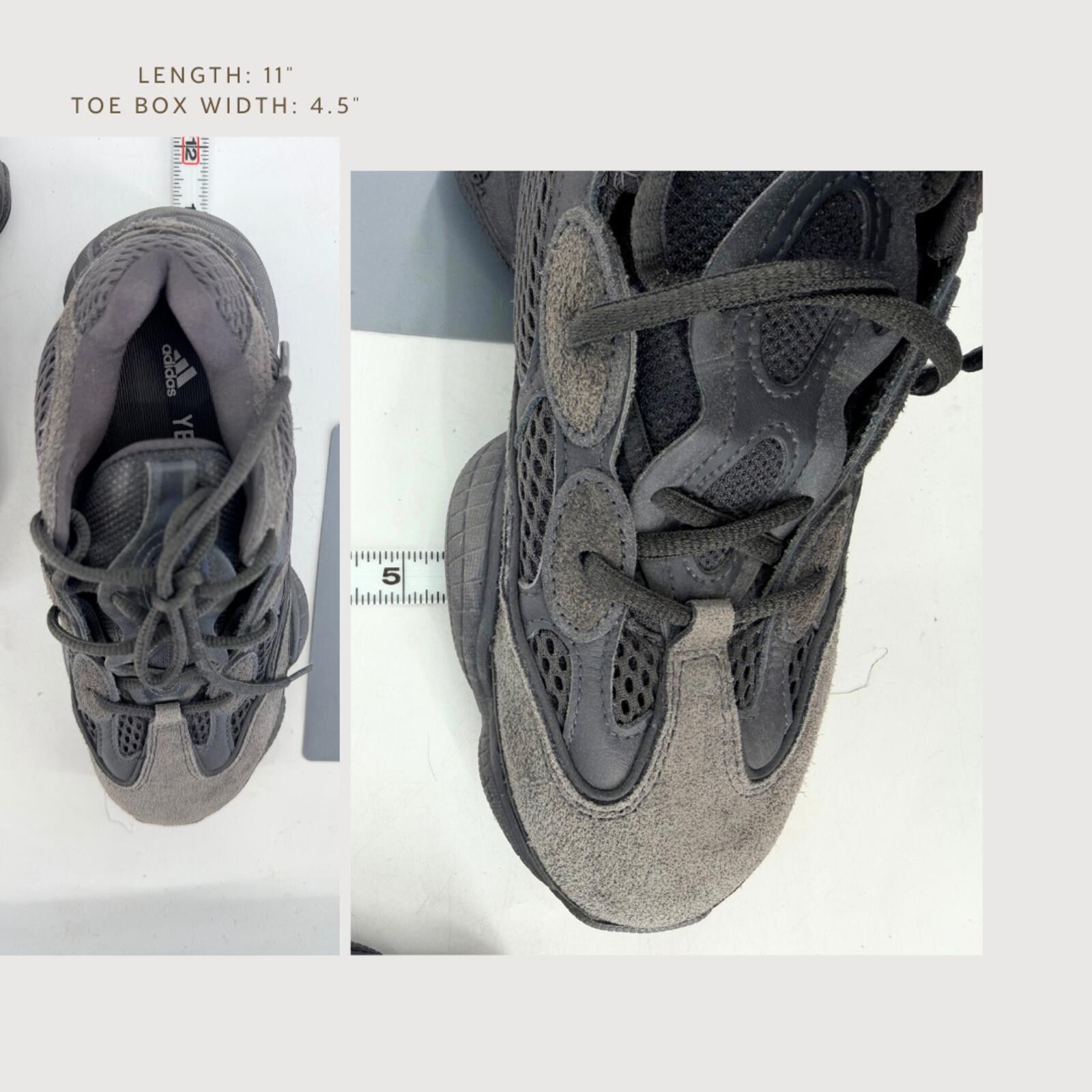 Adidas Adidas Yeezy 500 Charcoal Sneakers 5.5 Size US 5.5 / EU 38 - 7 Thumbnail