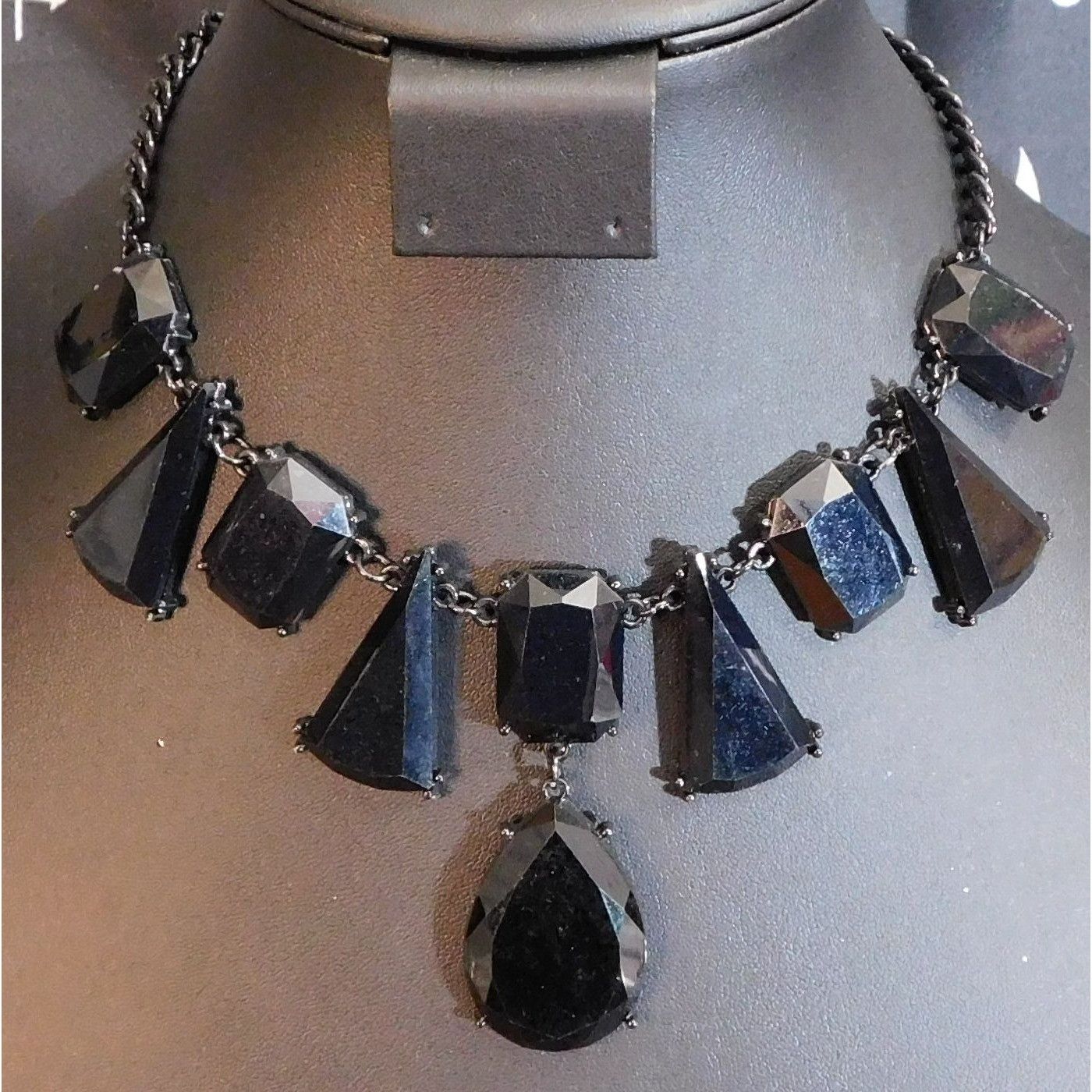 Other Vintage Gothic Chunky Gemmed Statement Necklace Size ONE SIZE - 3 Thumbnail