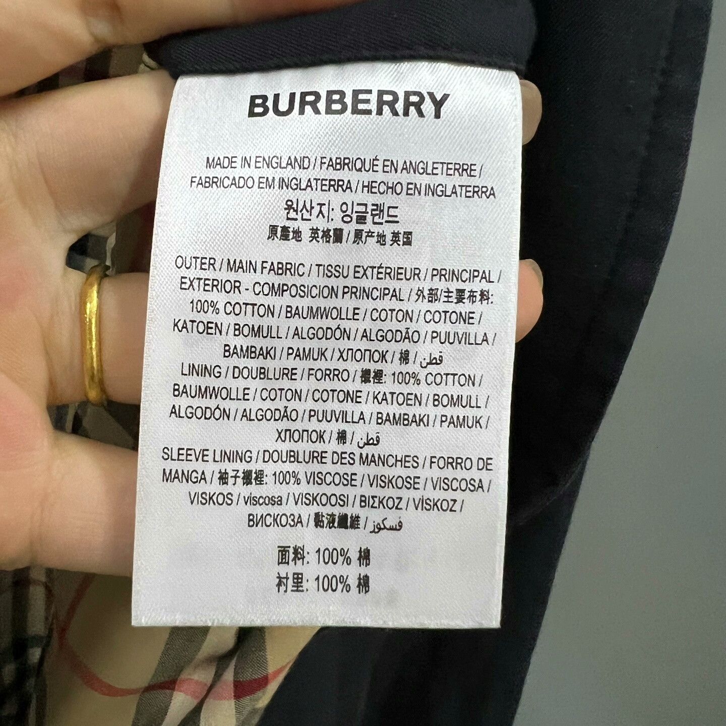 Burberry Burberry Check Lining Collar Coat Size US L / EU 52-54 / 3 - 3 Thumbnail