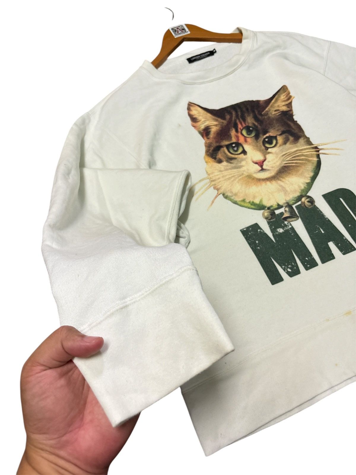Undercover 💸BINDING OFFER💸UNDERCOVER MADSTORE CAT SWEATSHIRT💥 Size US M / EU 48-50 / 2 - 11 Thumbnail