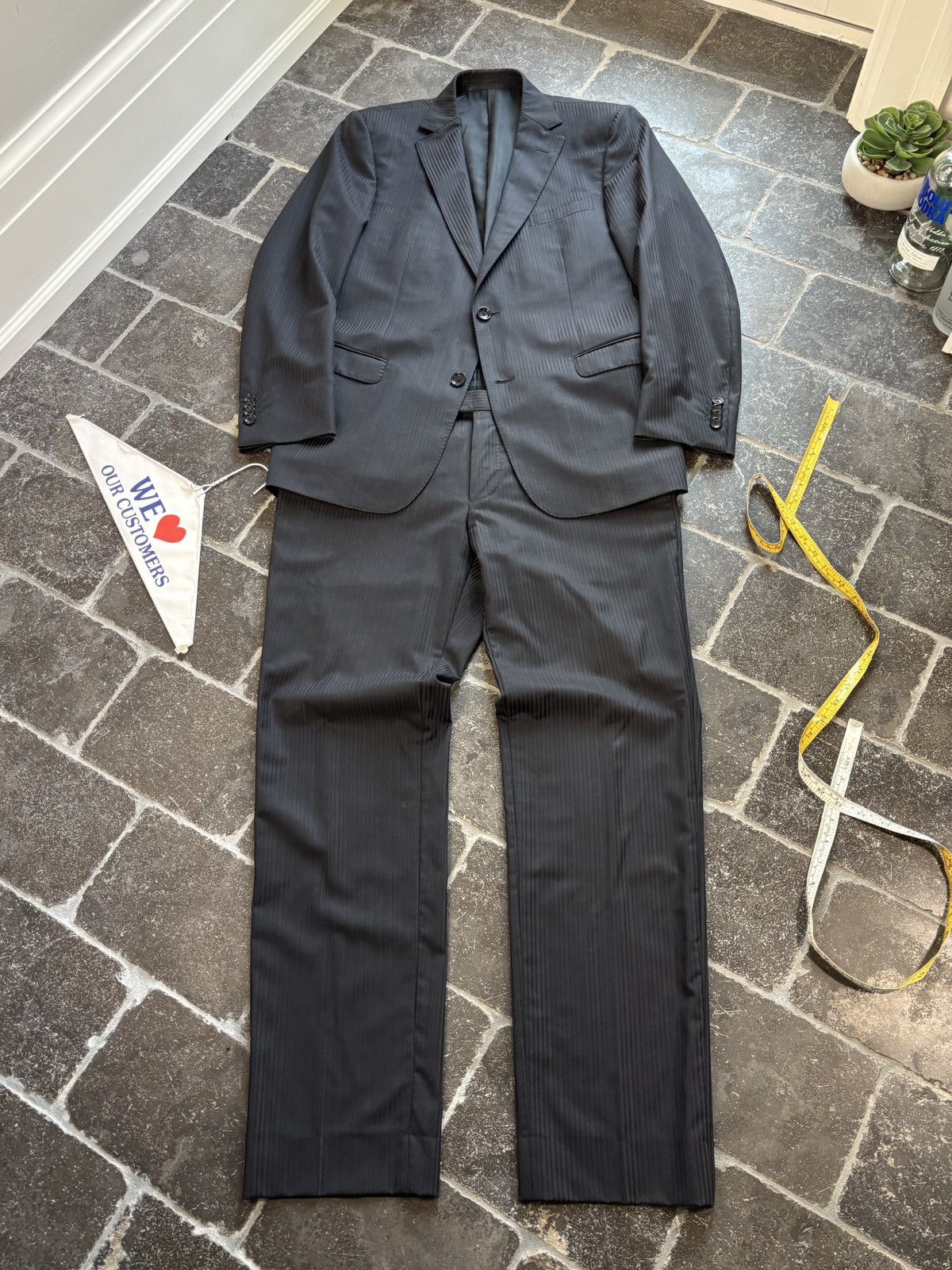 Ermenegildo Zegna Z Zegna Suit 2pc Two Piece Set Jacket Pants Tuxedo Designer Size 38S - 2 Thumbnail