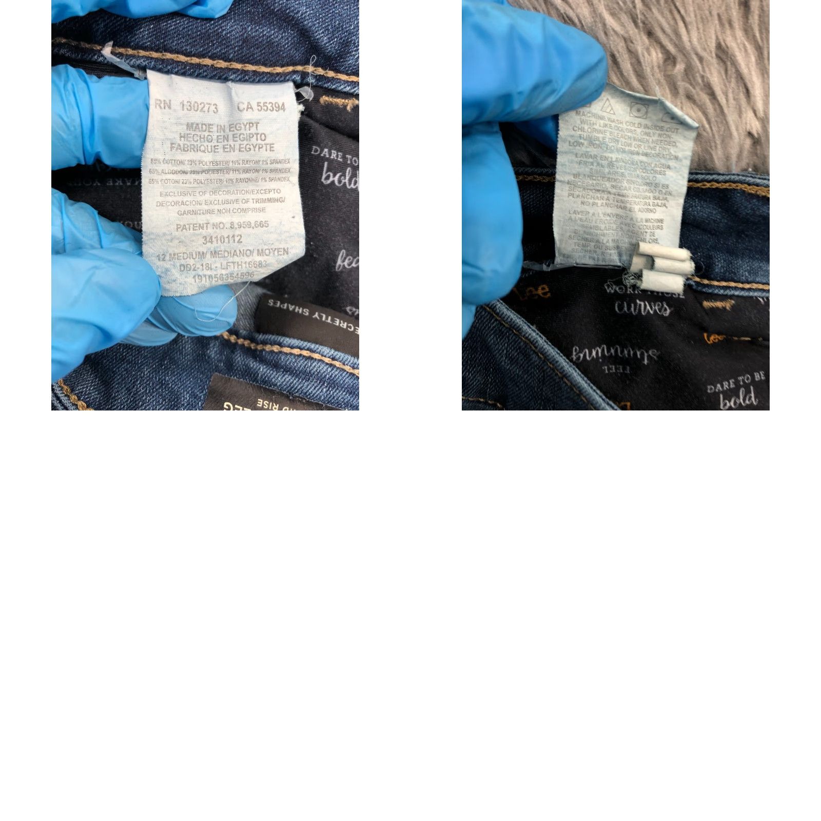 Lee Lee Regular Straight Jeans Womens Medium Wash Blue 12 Regular 5-Pocket Denim Belt Loops Inseam 30 Size 34" / US 12 / IT 48 - 9 Thumbnail